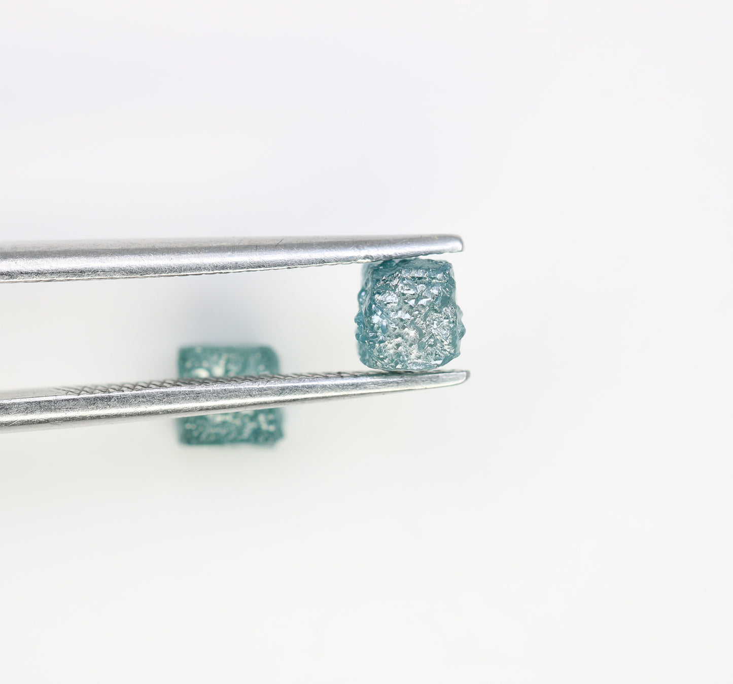 1.60 CT Cube Rough Raw Blue Diamond For Engagement Ring - JayKrishna Diamond