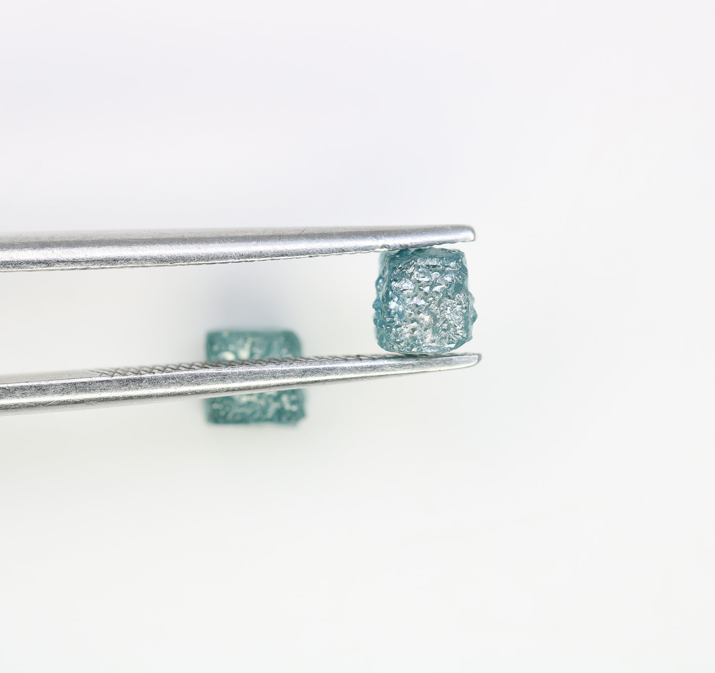 1.60 CT Cube Rough Raw Blue Diamond For Engagement Ring - JayKrishna Diamond