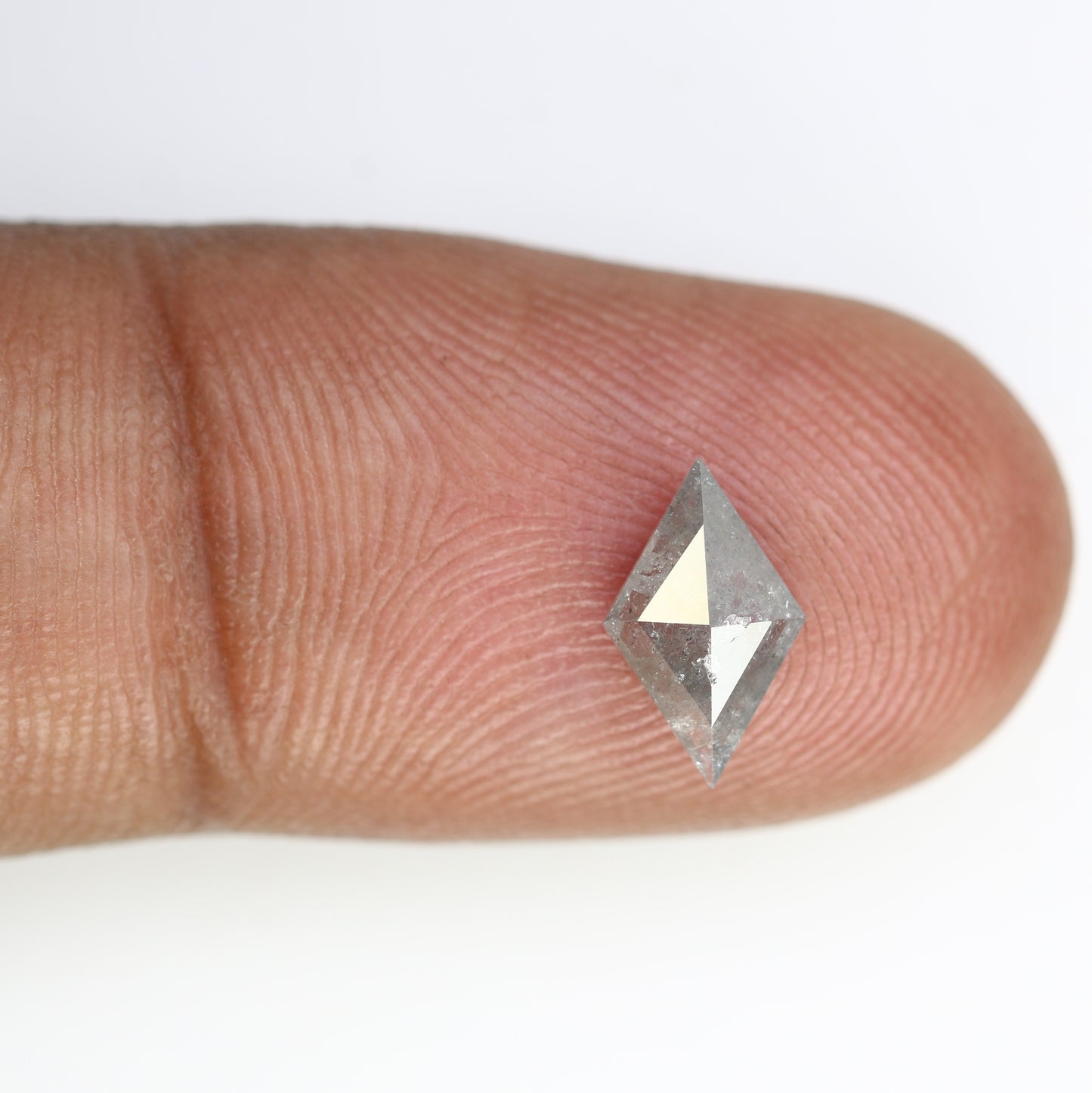 0.69 CT Kite Shape Salt And Pepper 9.70 MM Diamond For Wedding Ring - JayKrishna Diamond