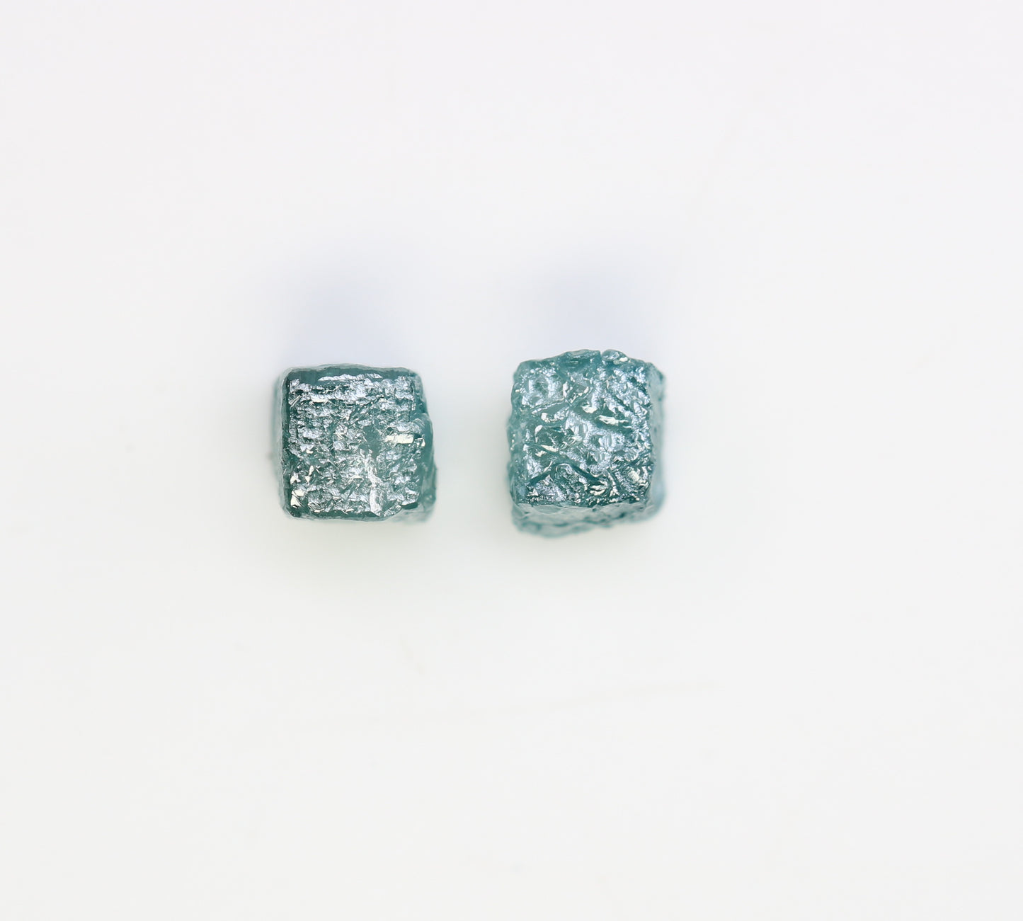 1.61 CT Blue Rough Cube Raw Diamond For Engagement Ring - JayKrishna Diamond