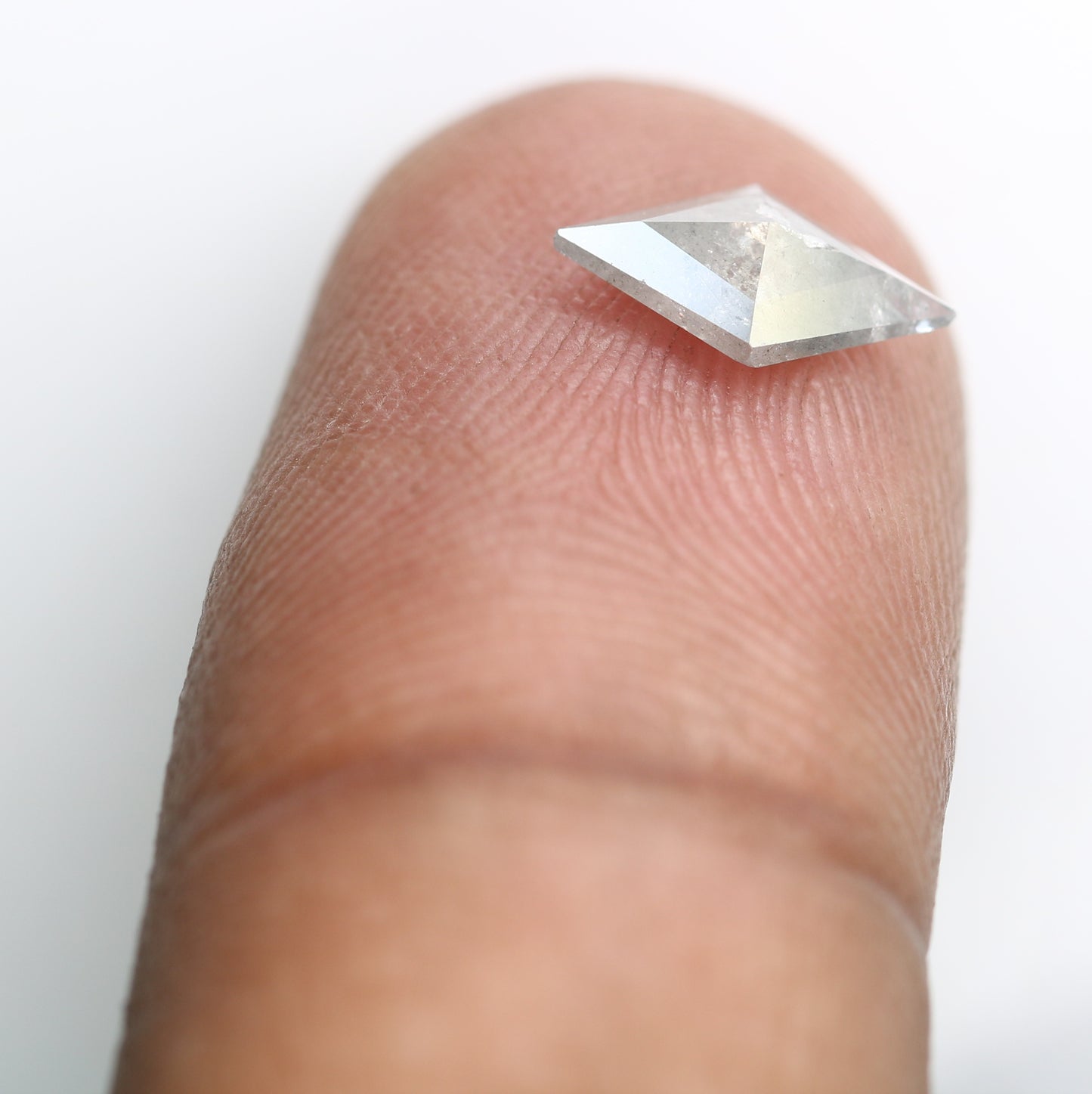 0.69 CT Kite Shape Salt And Pepper 9.70 MM Diamond For Wedding Ring - JayKrishna Diamond