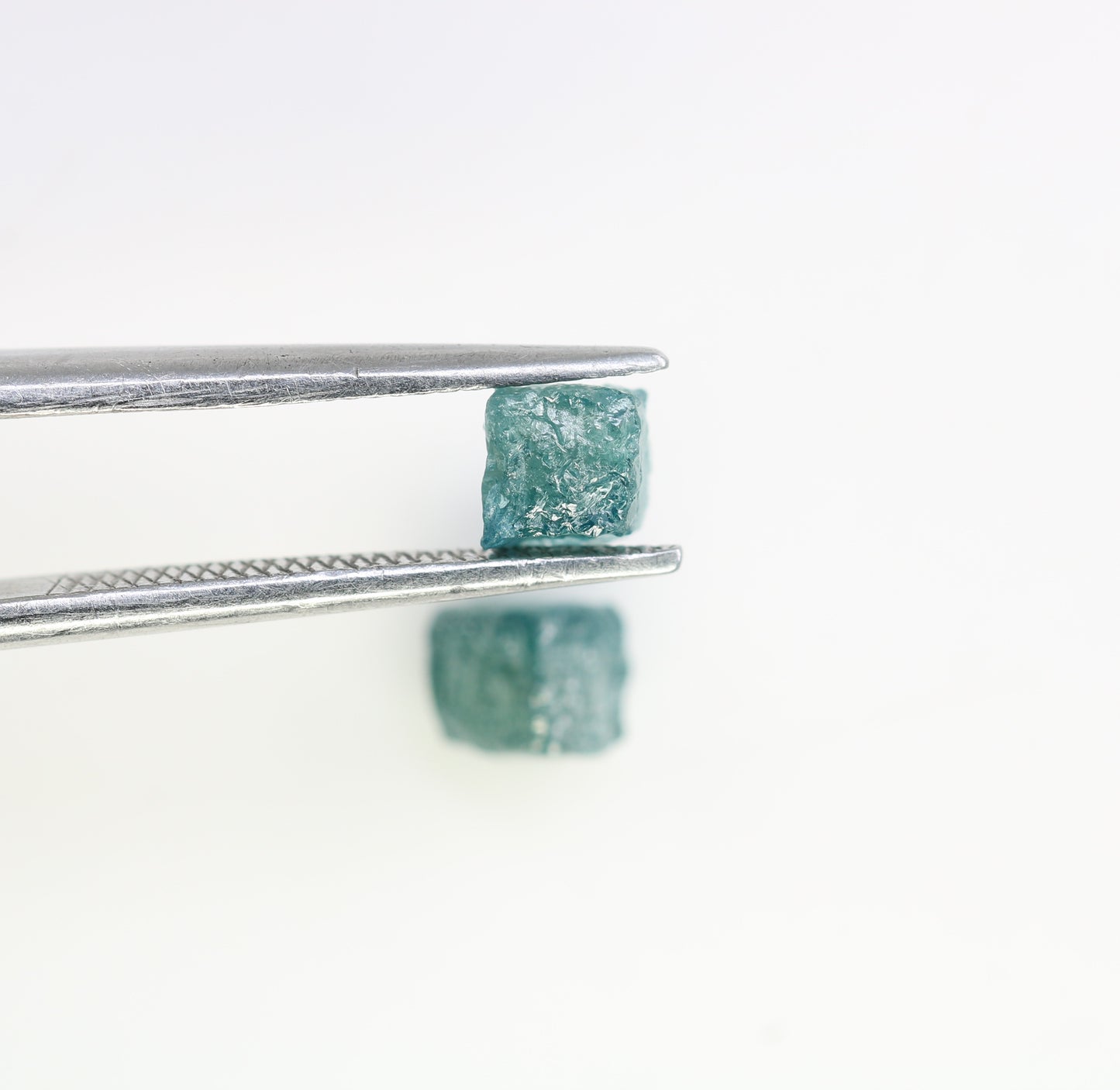 1.61 CT Blue Rough Cube Raw Diamond For Engagement Ring - JayKrishna Diamond