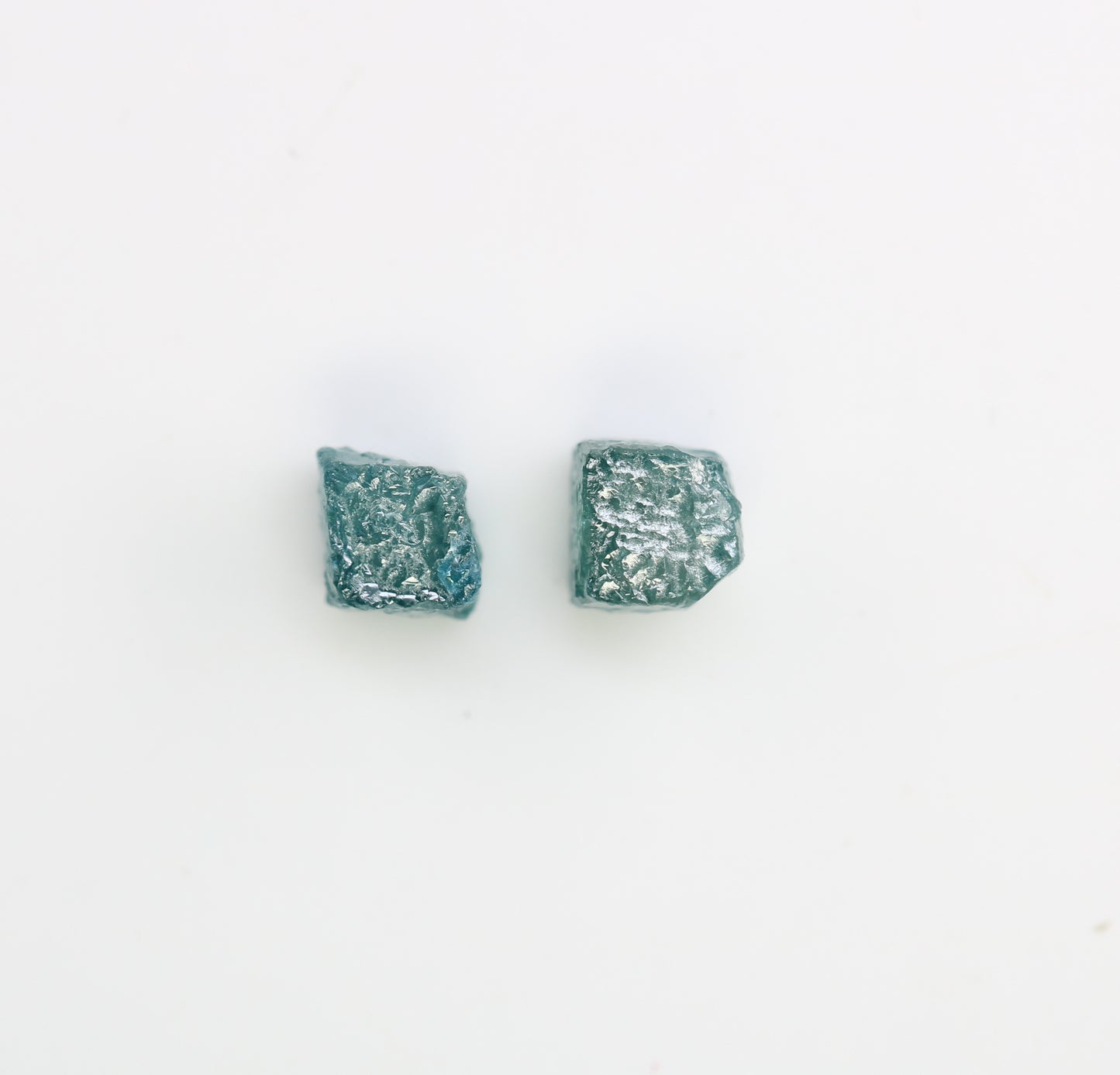 1.61 CT Blue Rough Cube Raw Diamond For Engagement Ring - JayKrishna Diamond