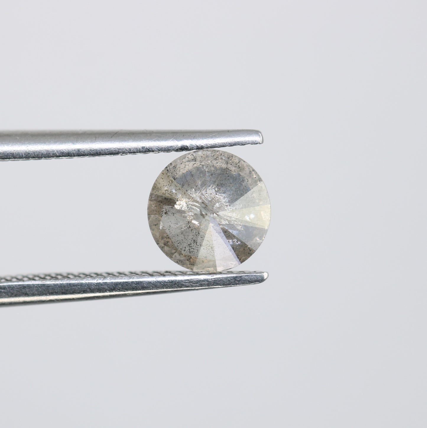 0.65 CT Salt and Pepper Loose Round Brilliant Cut Diamond for Engagement Ring - Unique Gemstone for Custom Bridal Jewelry - JayKrishna Diamond