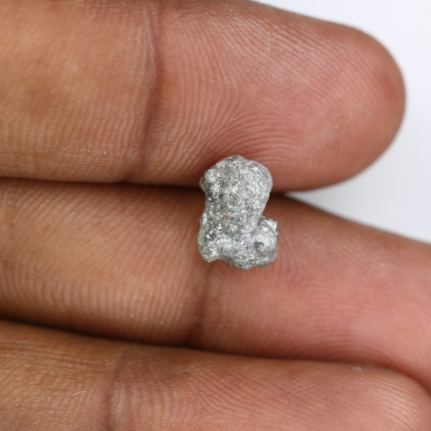 3.70 CT Grey Irregular Cut Raw Rough Diamond For Engagement Ring - JayKrishna Diamond
