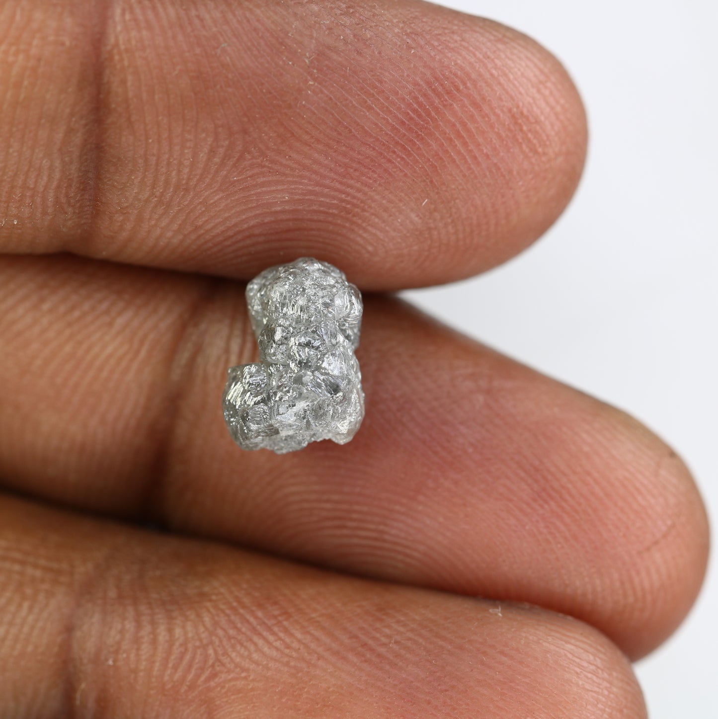 3.70 CT Grey Irregular Cut Raw Rough Diamond For Engagement Ring - JayKrishna Diamond