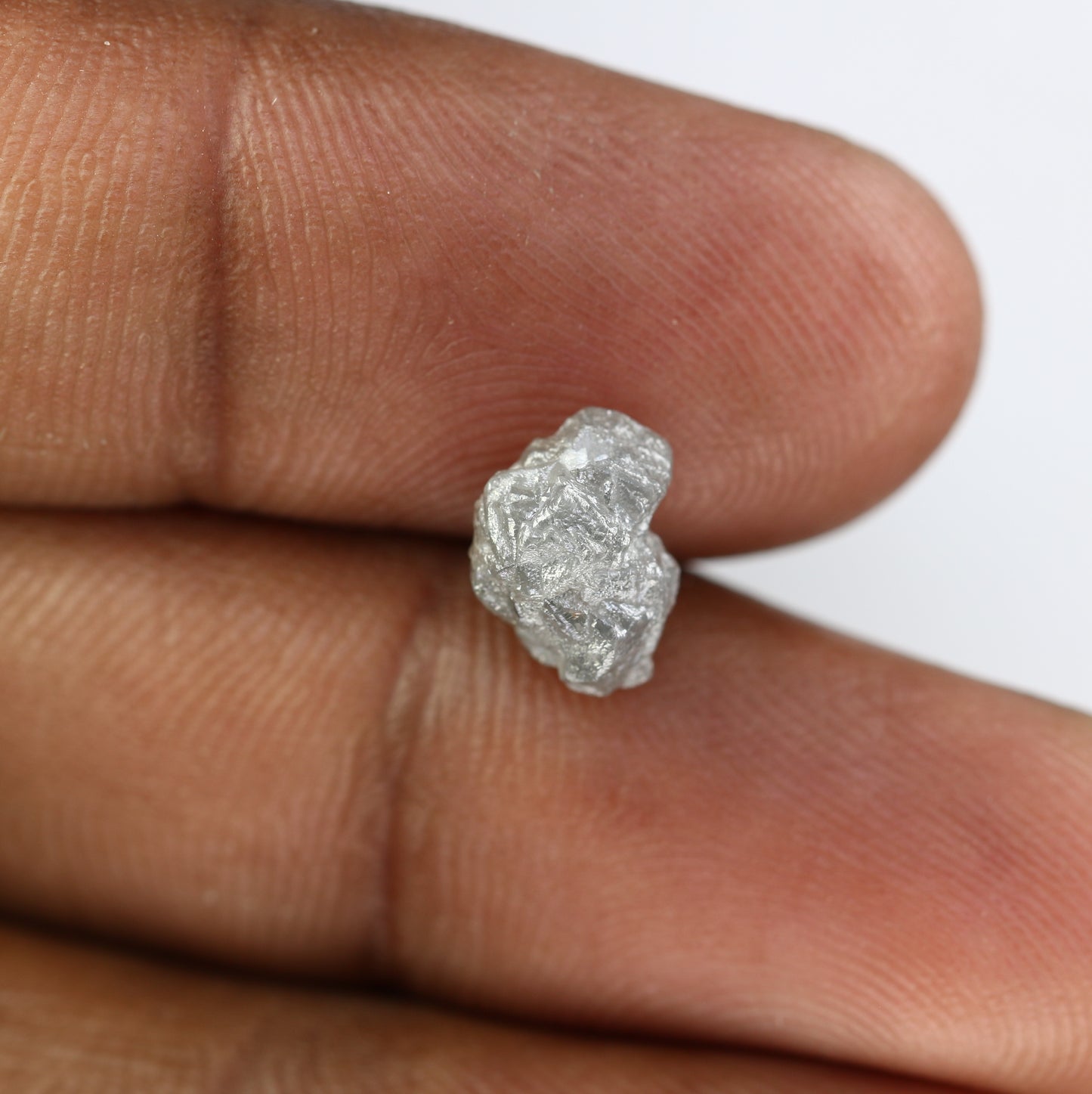 3.31 CT Grey Rough Irregular Cut Raw Diamond For Engagement Ring - JayKrishna Diamond
