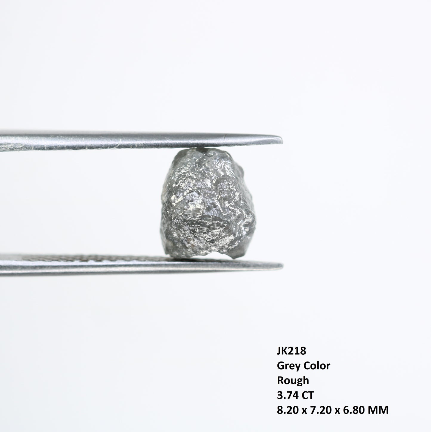 3.74 CT Grey Rough Raw Uncut Diamond For Engagement Ring - JayKrishna Diamond