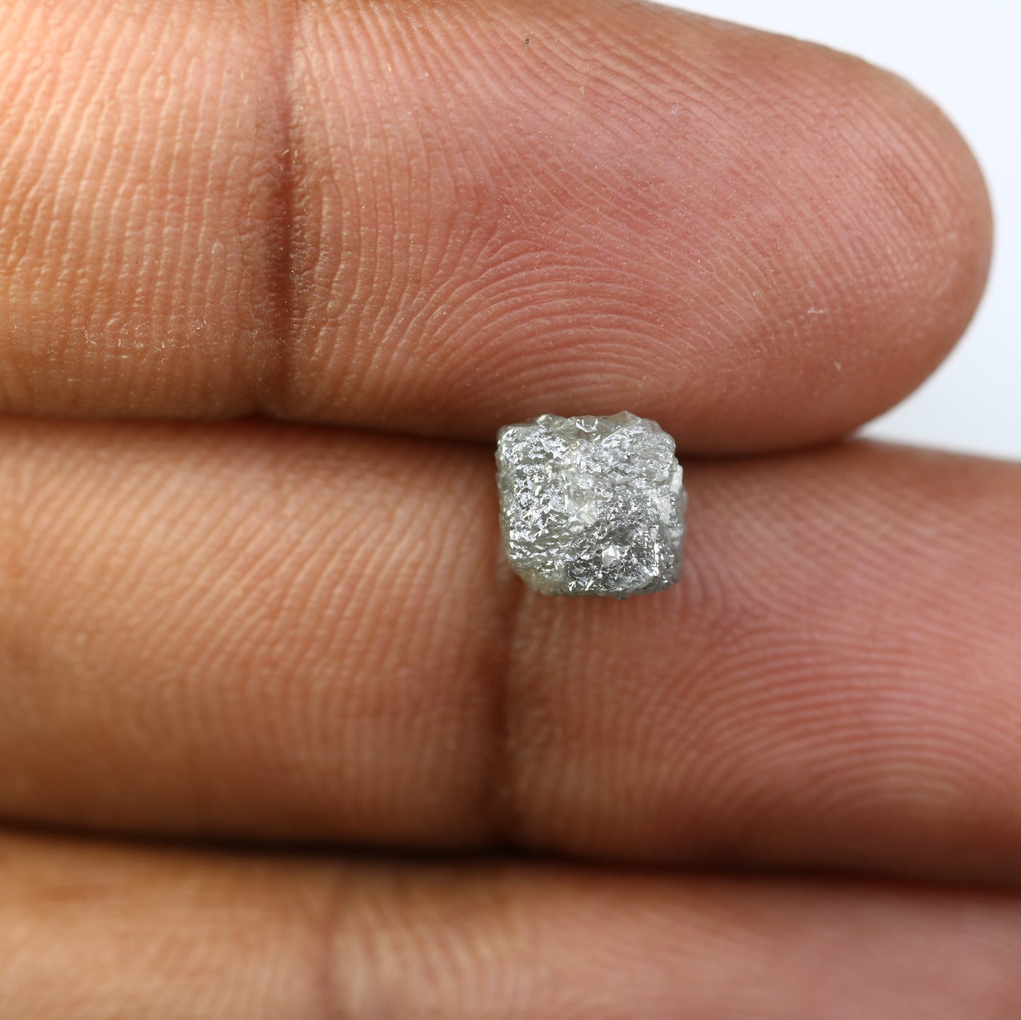 2.84 CT Irregular Cut Raw Grey Rough Diamond For Engagement Ring - JayKrishna Diamond