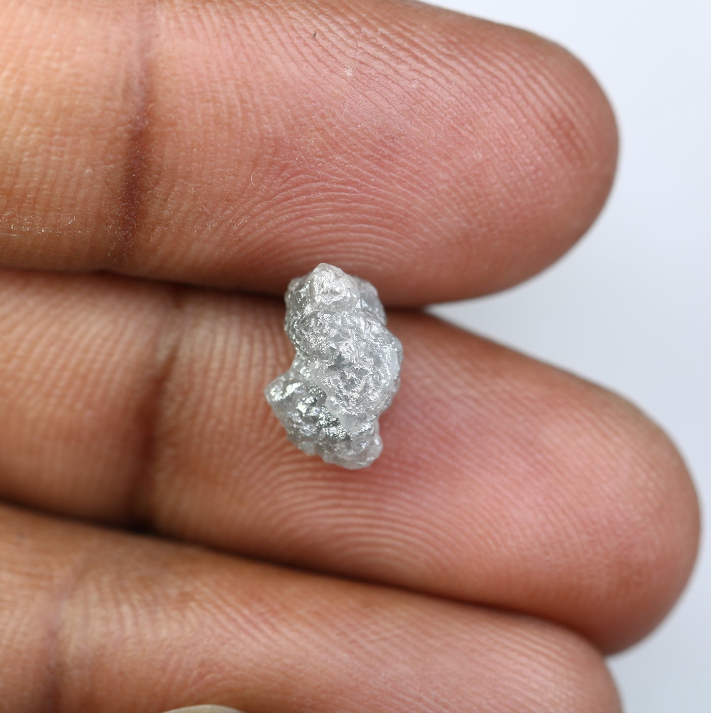 3.30 CT Grey Rough Irregular Cut Raw Diamond For Engagement Ring - JayKrishna Diamond