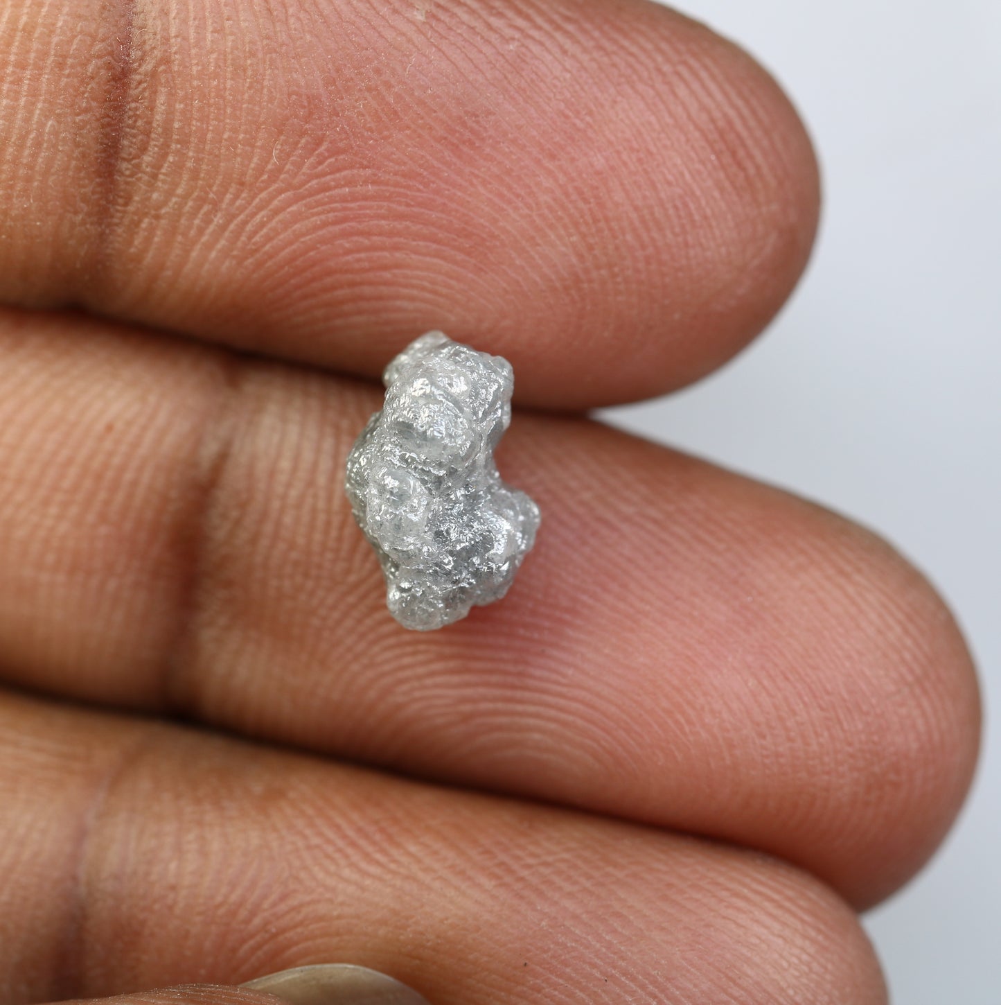 3.30 CT Grey Rough Irregular Cut Raw Diamond For Engagement Ring - JayKrishna Diamond