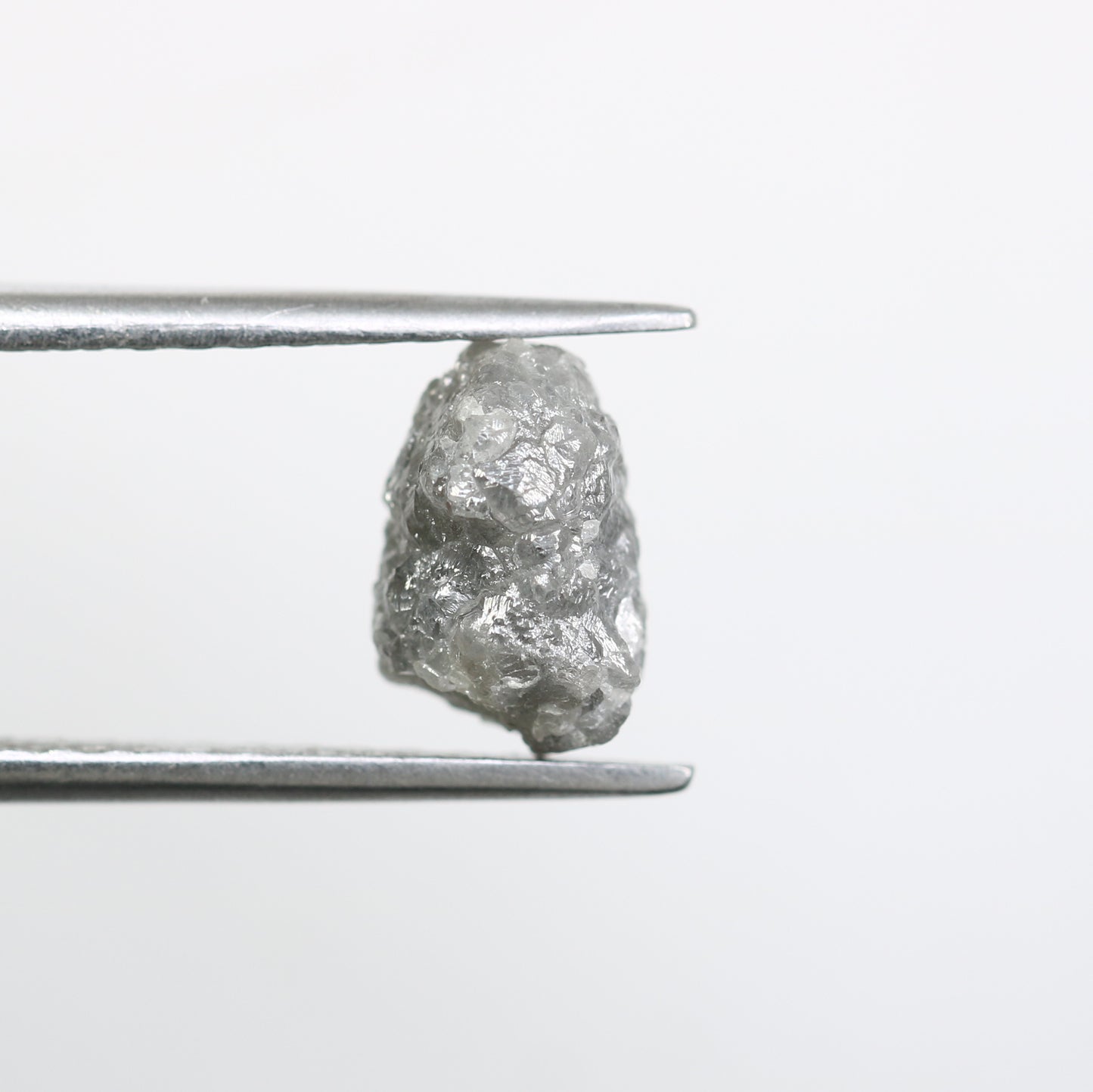 2.85 CT Uncut Rough Raw Grey Diamond For Engagement Ring - JayKrishna Diamond