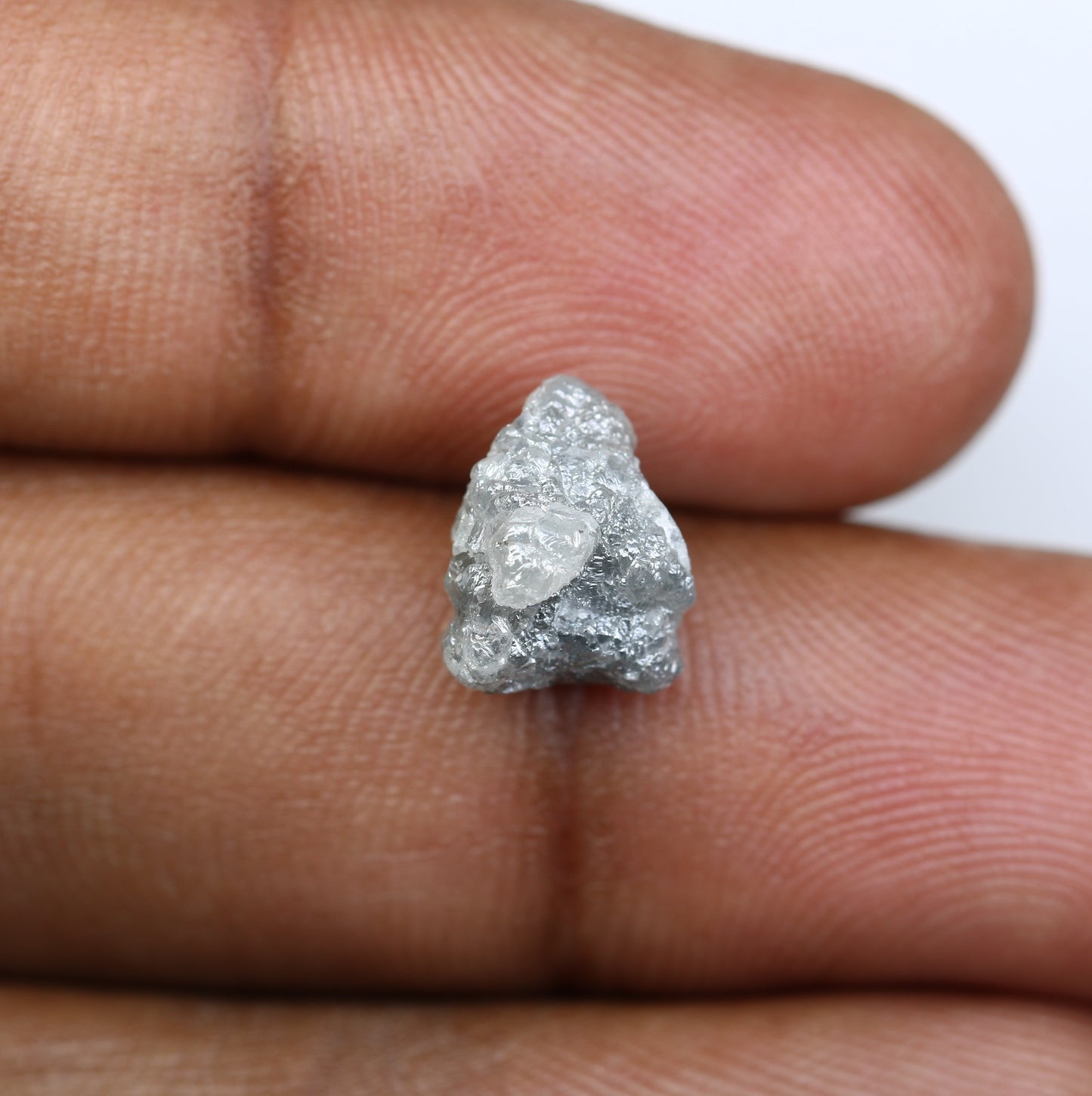 4.20 CT Grey Uncut Rough Raw Diamond For Engagement Ring - JayKrishna Diamond