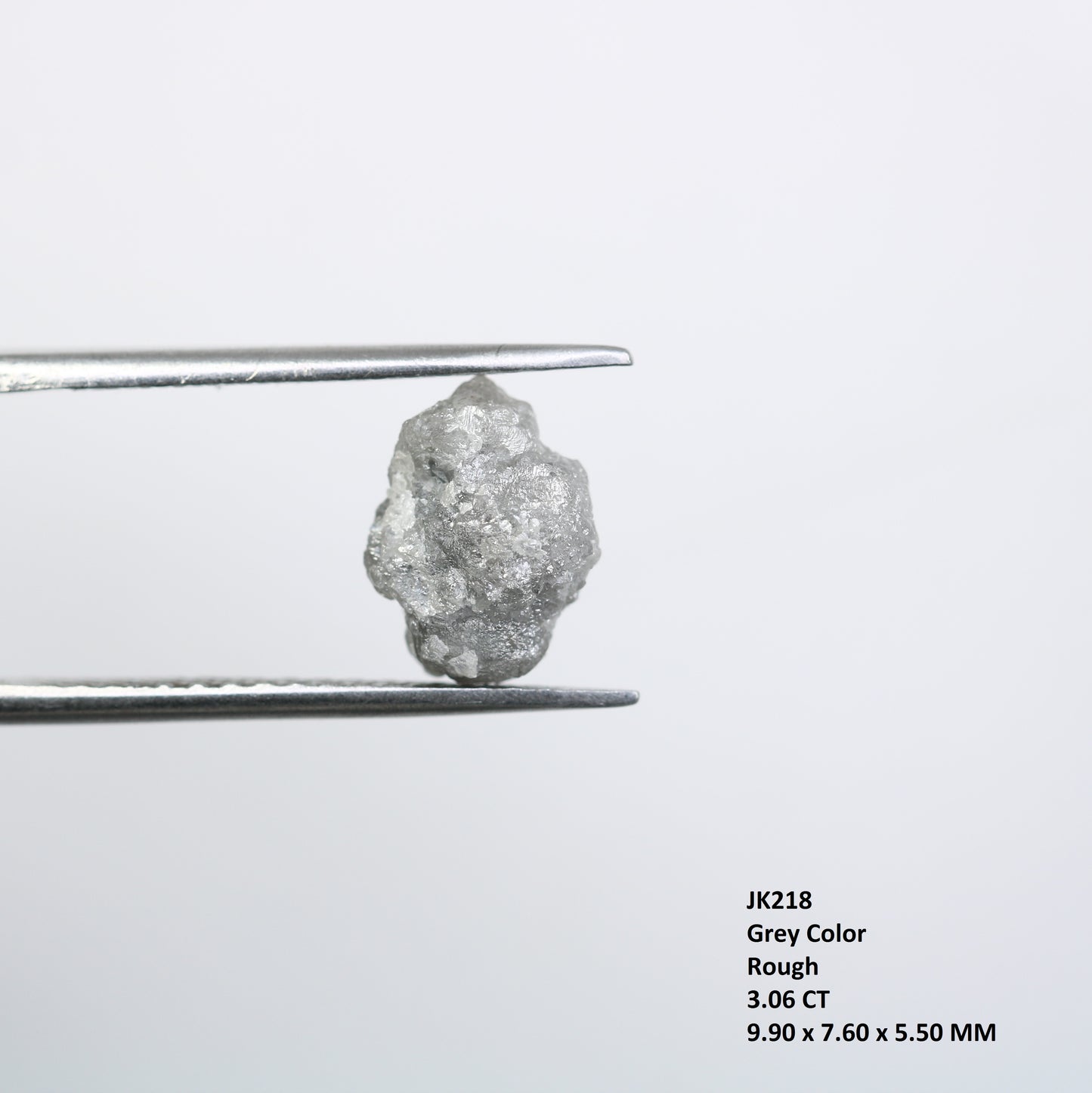 3.06 CT Grey Uncut Rough Raw Diamond For Engagement Ring - JayKrishna Diamond