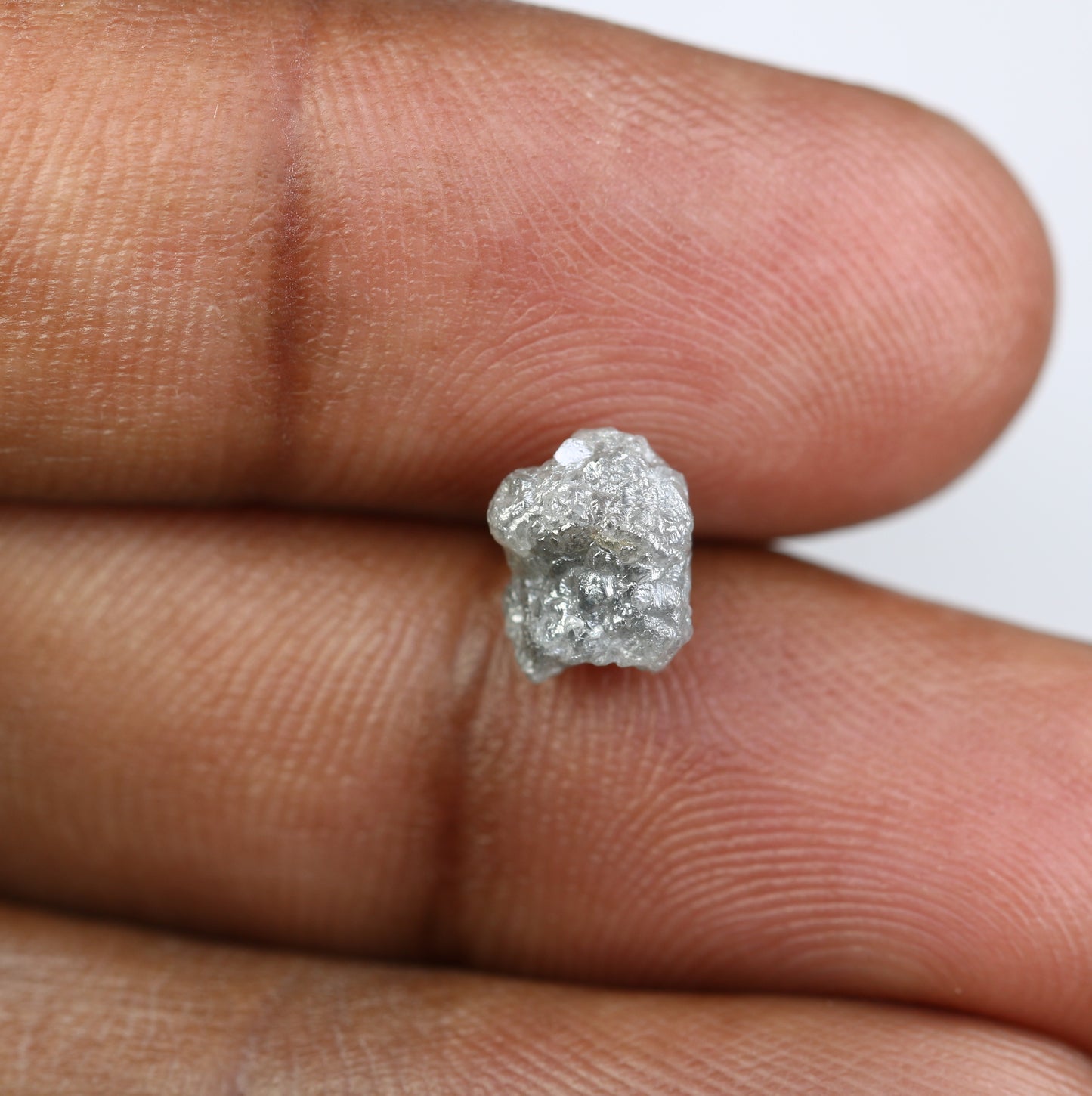 2.68 CT Irregular Cut Rough Grey Raw Diamond For Engagement Ring - JayKrishna Diamond