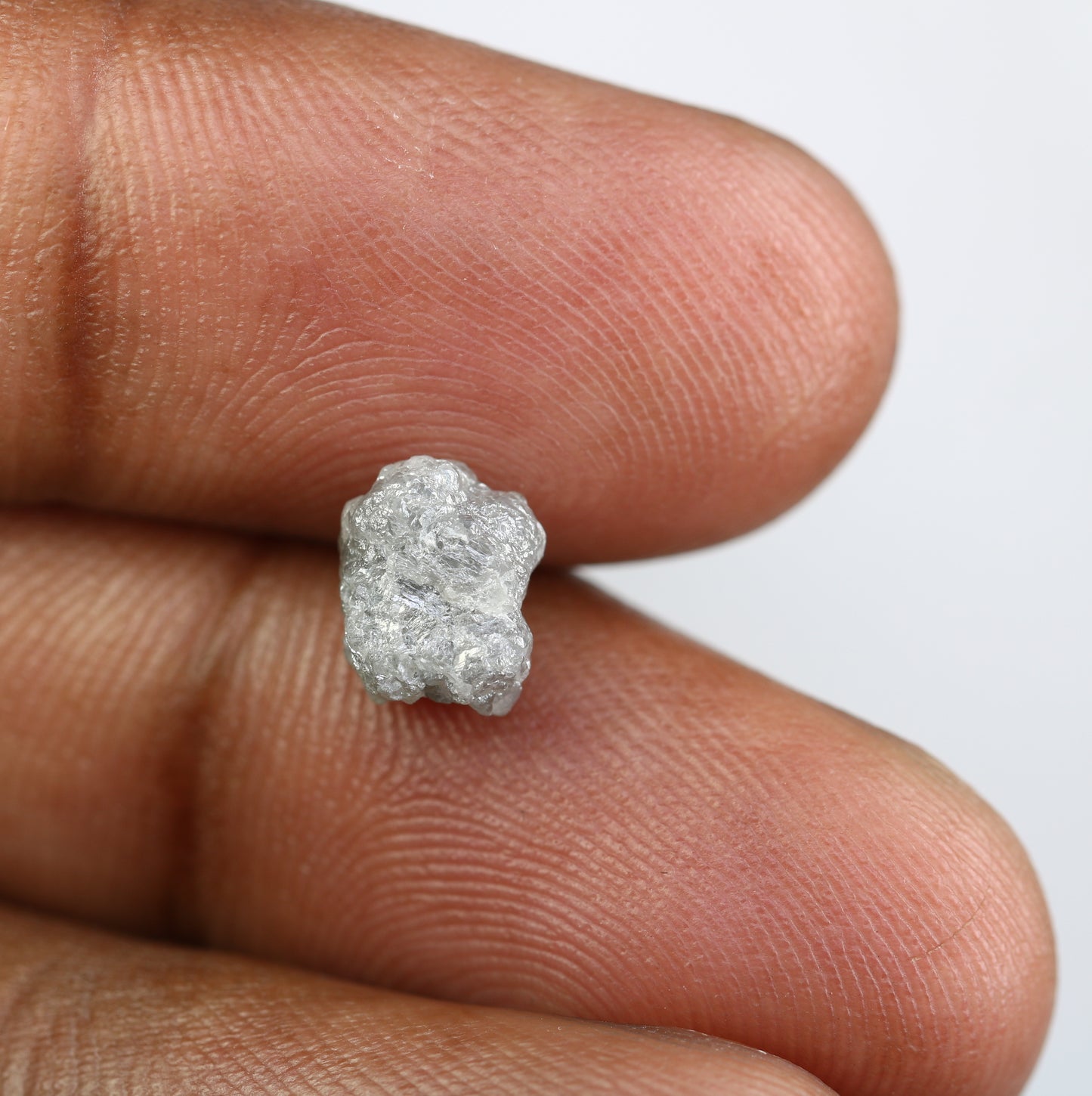 2.68 CT Irregular Cut Rough Grey Raw Diamond For Engagement Ring - JayKrishna Diamond