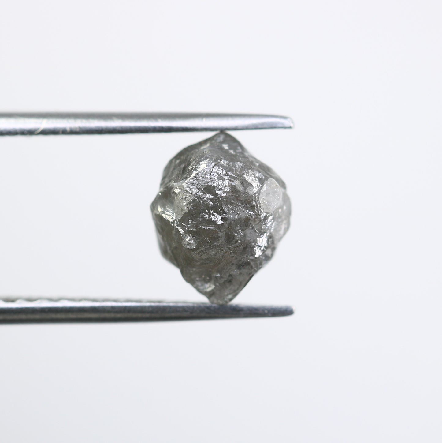 2.83 CT Rough Grey Raw Irregular Cut Diamond For Engagement Ring - JayKrishna Diamond