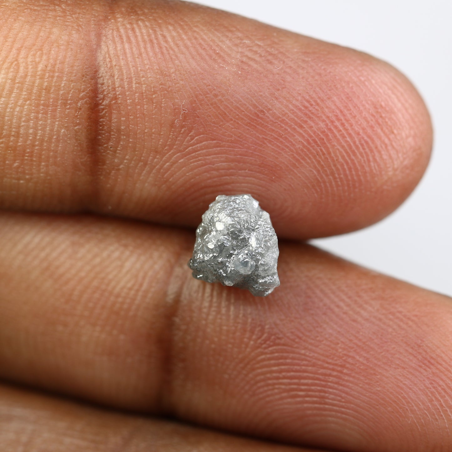 2.87 CT Raw Rough Grey Irregular Cut Diamond For Engagement Ring - JayKrishna Diamond