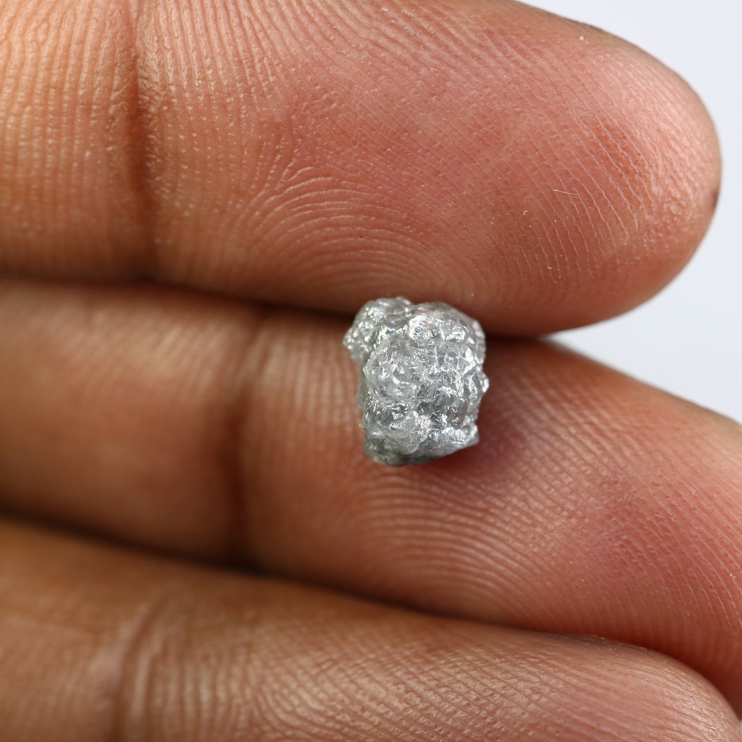 2.56 CT Rough Grey Irregular Cut Diamond For Engagement Ring - JayKrishna Diamond