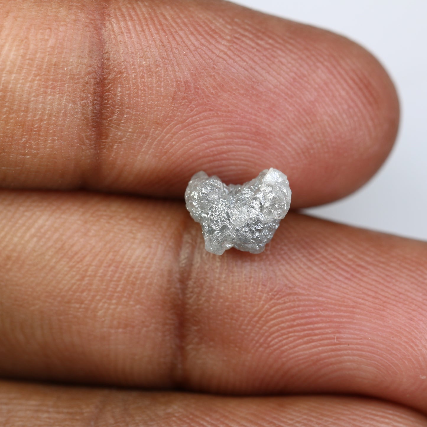 2.58 CT Irregular Cut Rough Grey Diamond For Engagement Ring - JayKrishna Diamond