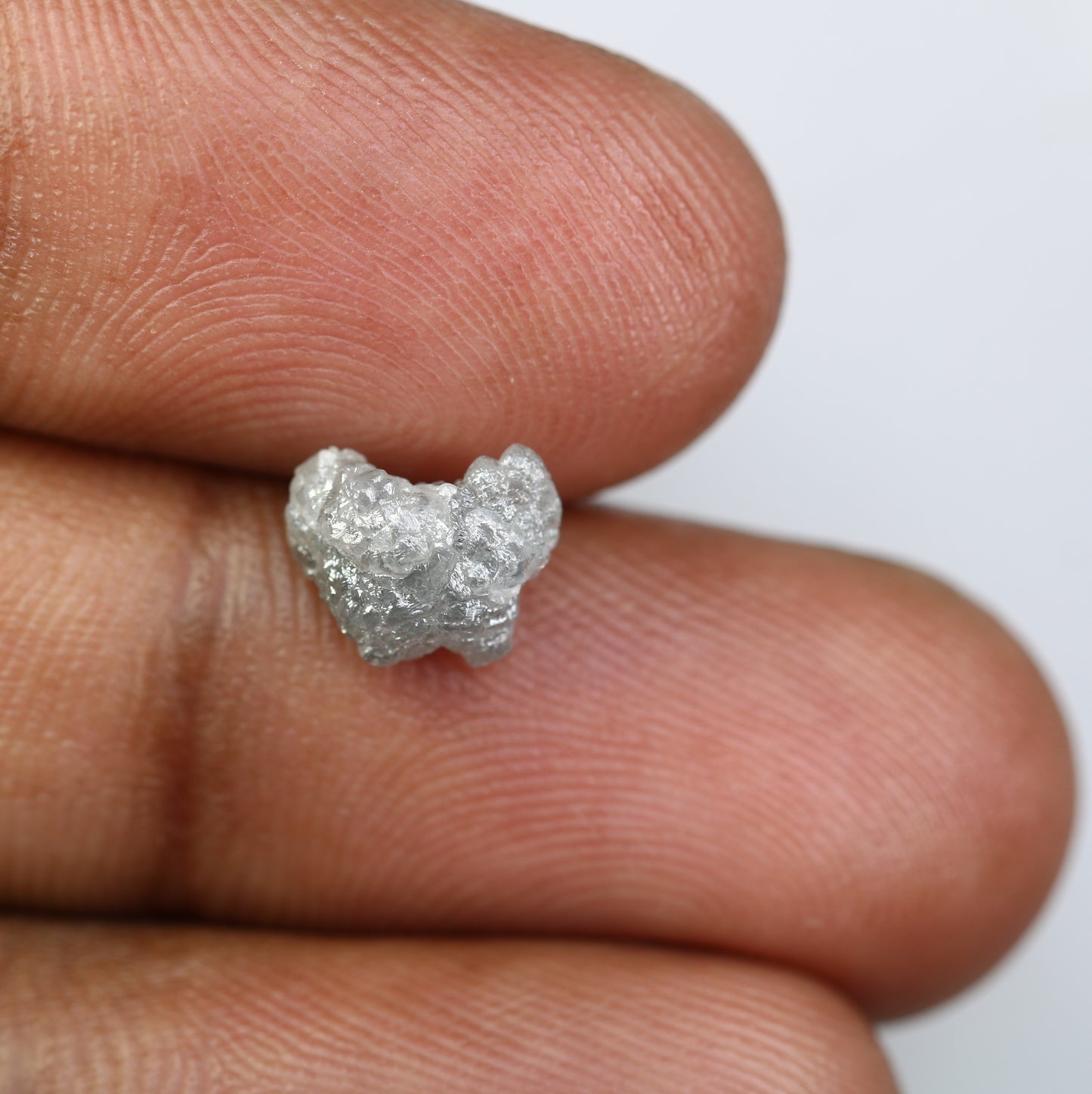 2.58 CT Irregular Cut Rough Grey Diamond For Engagement Ring - JayKrishna Diamond