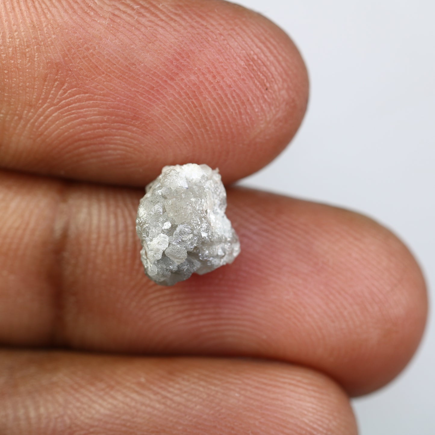 3.67 CT Rough Grey Raw Uncut Diamond For Engagement Ring - JayKrishna Diamond