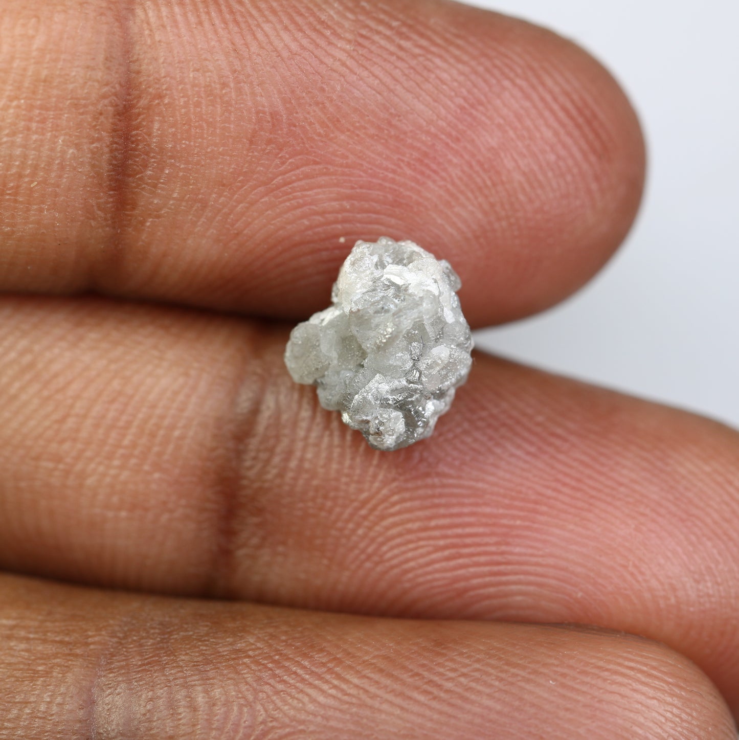 3.67 CT Rough Grey Raw Uncut Diamond For Engagement Ring - JayKrishna Diamond