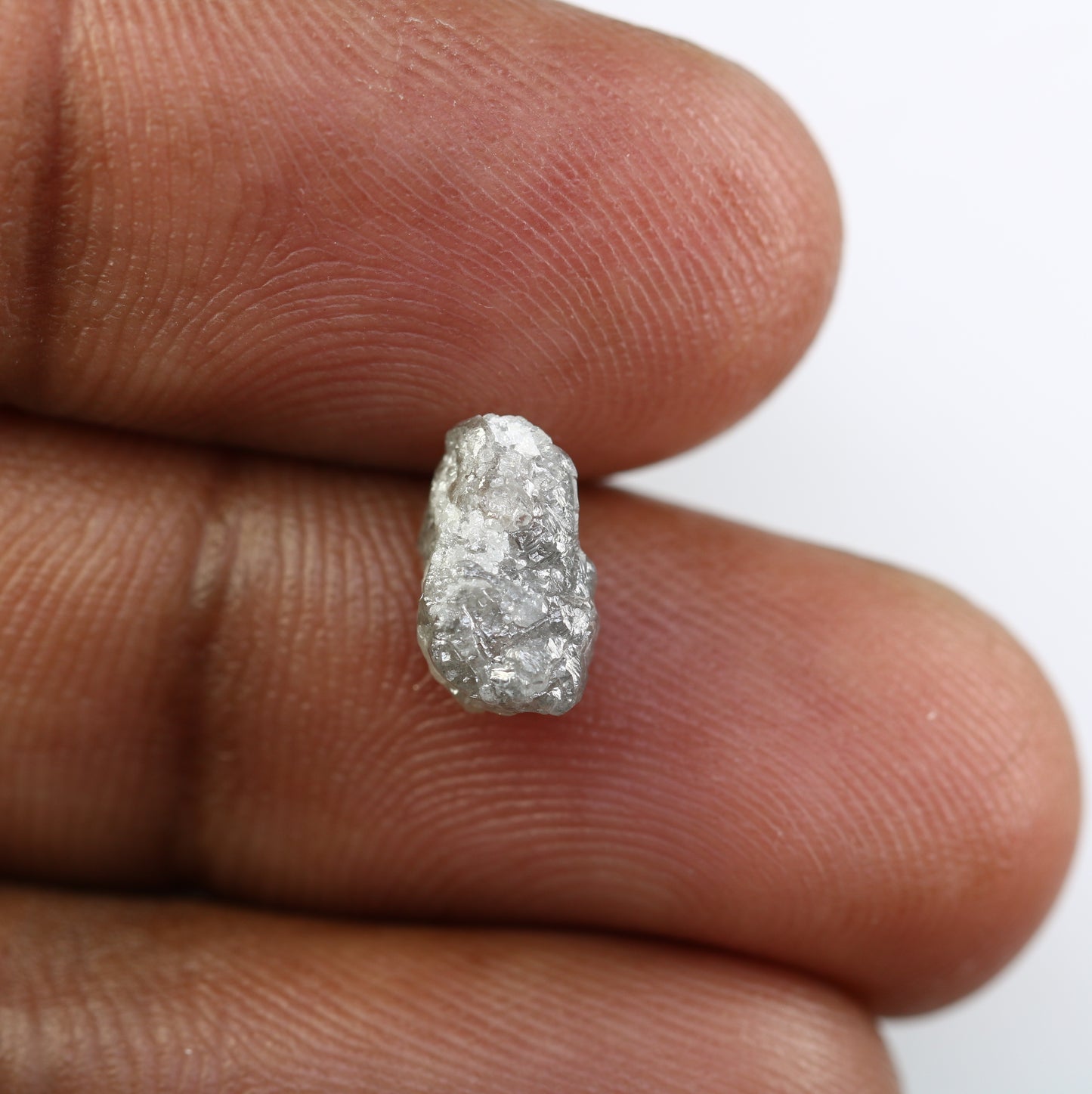 2.90 CT Grey Raw Rough Uncut Diamond For Engagement Ring - JayKrishna Diamond