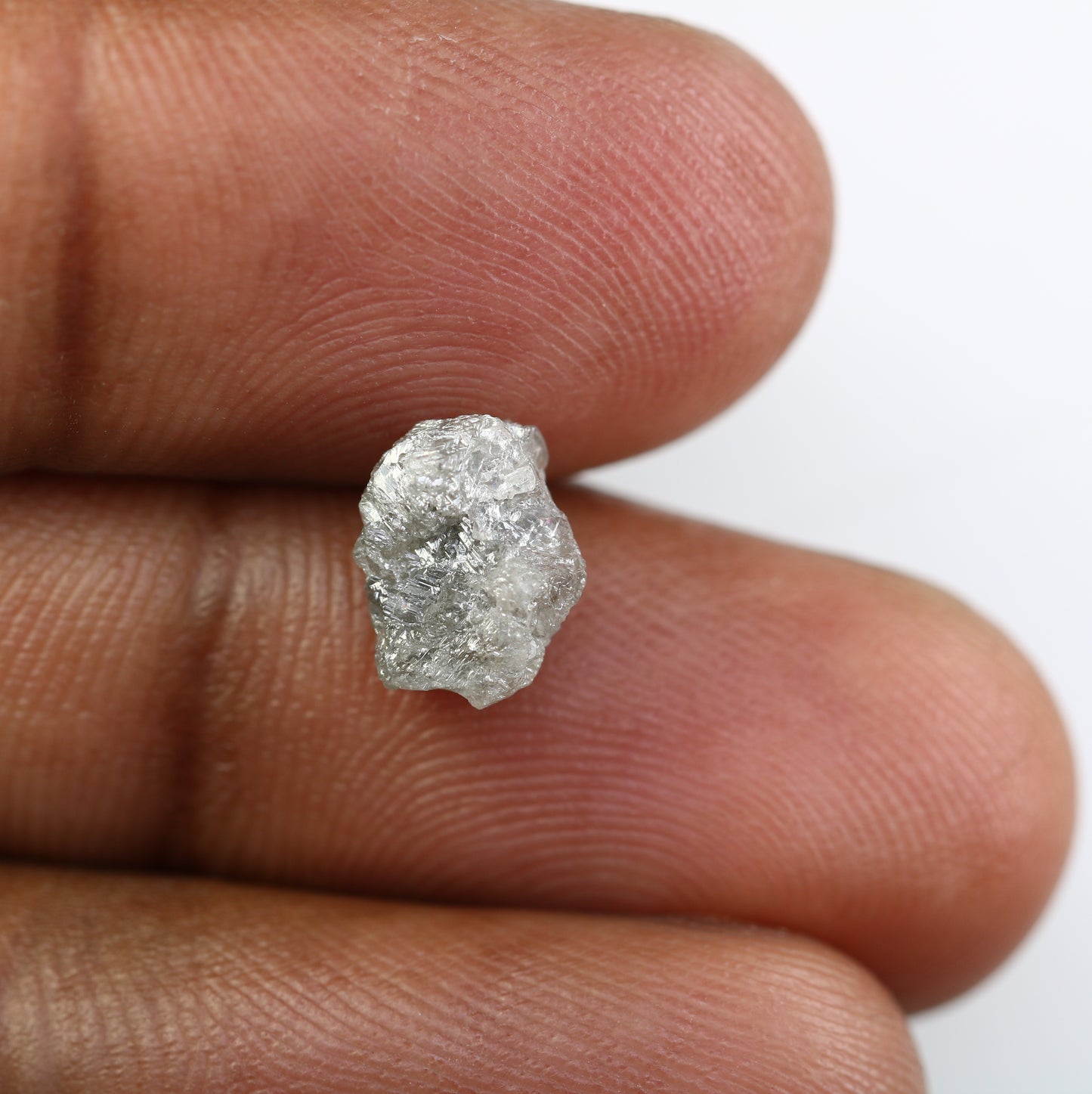 2.78 CT Grey Raw Rough Irregular Cut Diamond For Engagement Ring - JayKrishna Diamond