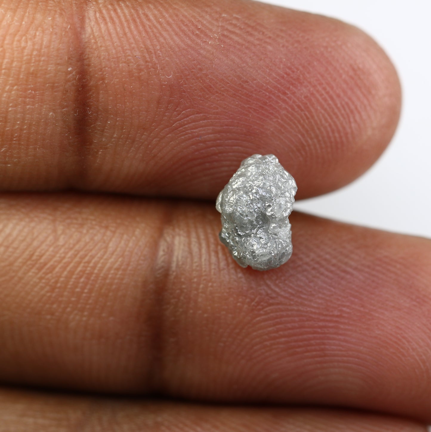 2.32 CT Irregular Cut Grey Raw Rough Diamond For Engagement Ring - JayKrishna Diamond