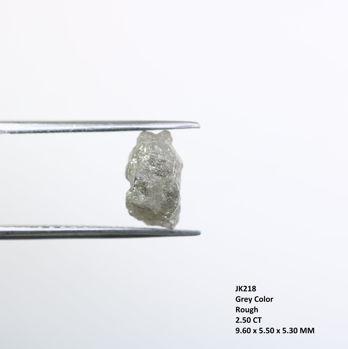 2.50 CT Grey Raw Rough Irregular Cut Diamond For Engagement Ring - JayKrishna Diamond