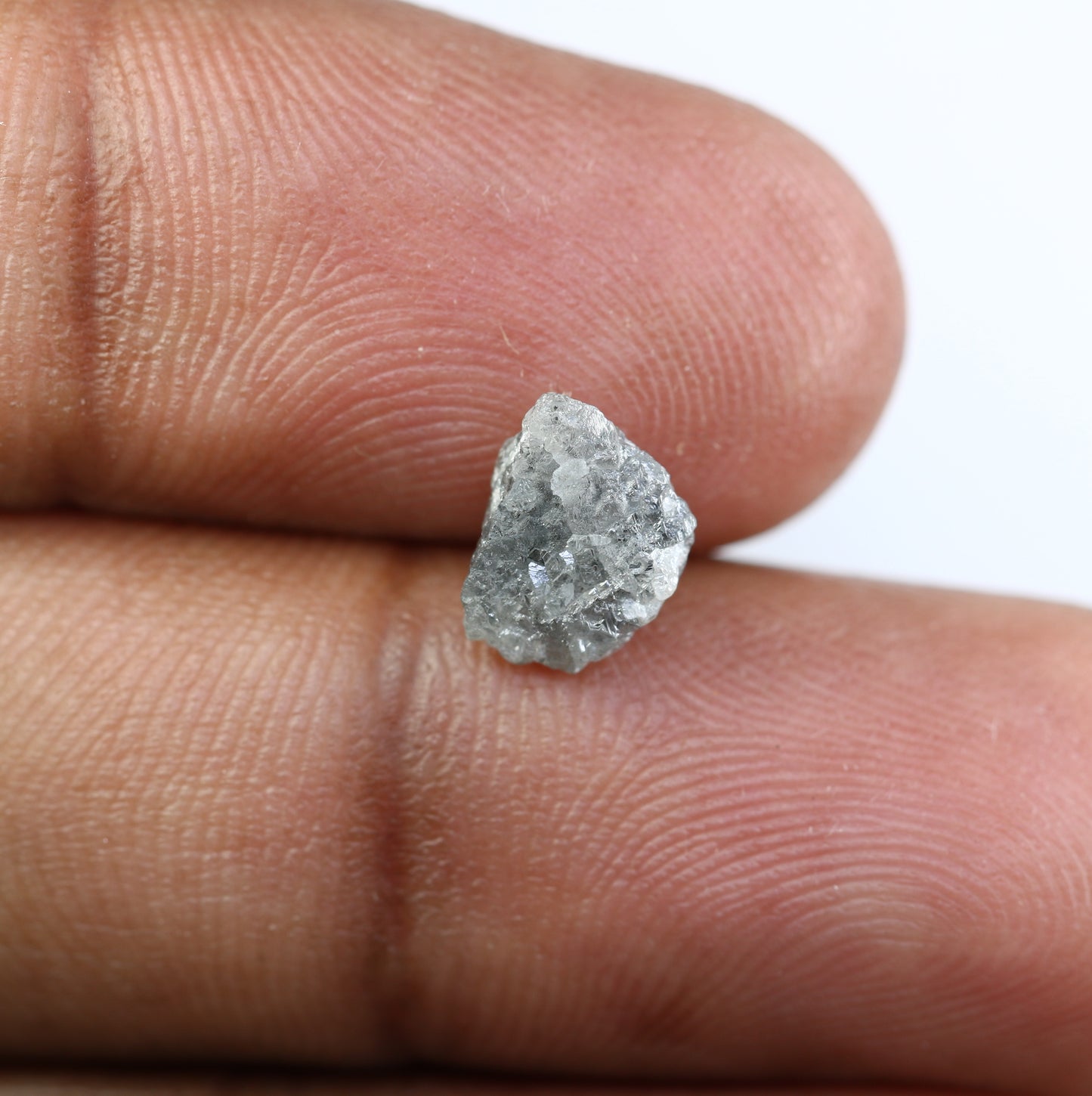 1.72 CT Rough Uncut Grey Raw Diamond For Engagement Ring - JayKrishna Diamond