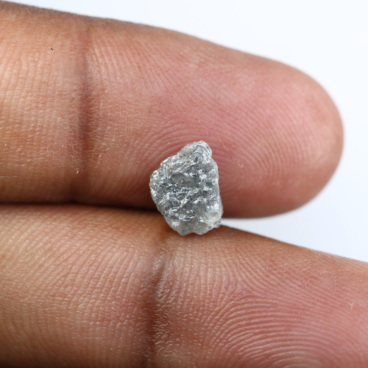 1.72 CT Rough Uncut Grey Raw Diamond For Engagement Ring - JayKrishna Diamond