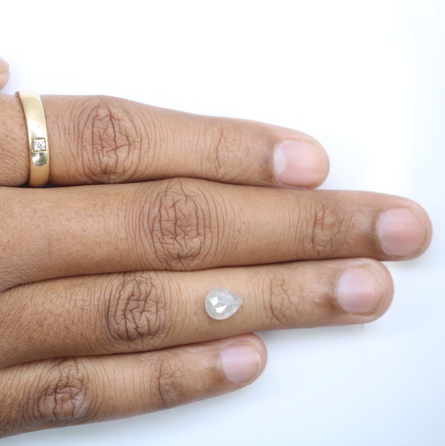 1.68 Carat Pear Shape Natural Loose White Color Diamond For Wedding Ring - JayKrishna Diamond