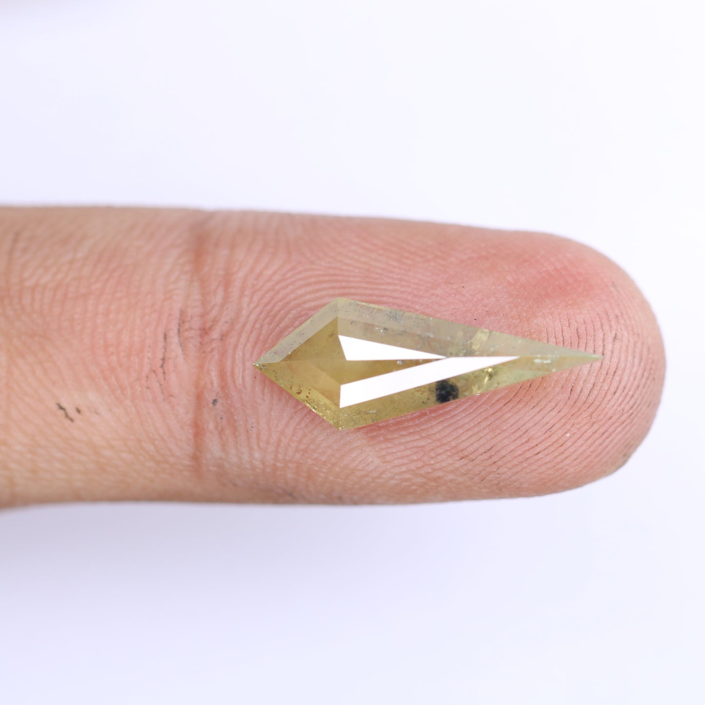 3.00 CT Natural Light Green Fancy Kite Shape Diamond For Engagement Ring - JayKrishna Diamond