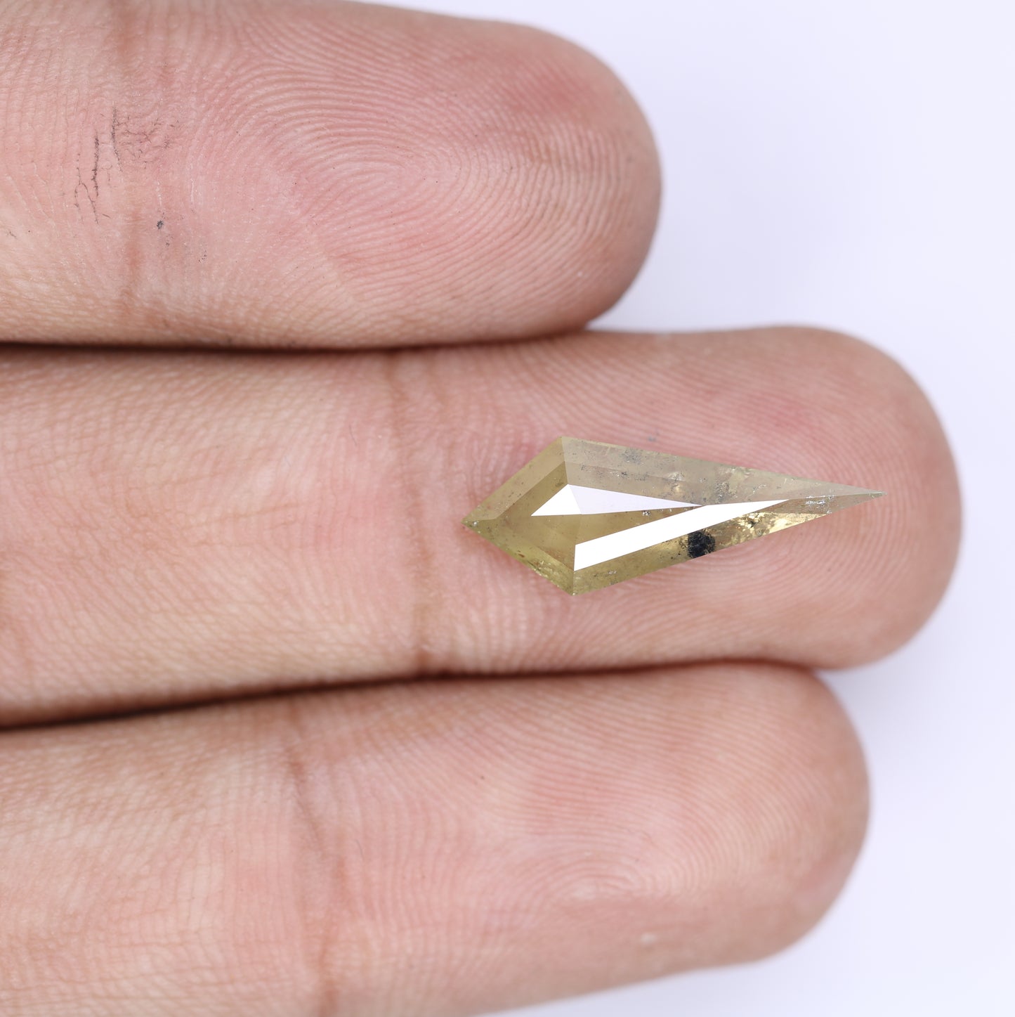 3.00 CT Natural Light Green Fancy Kite Shape Diamond For Engagement Ring - JayKrishna Diamond