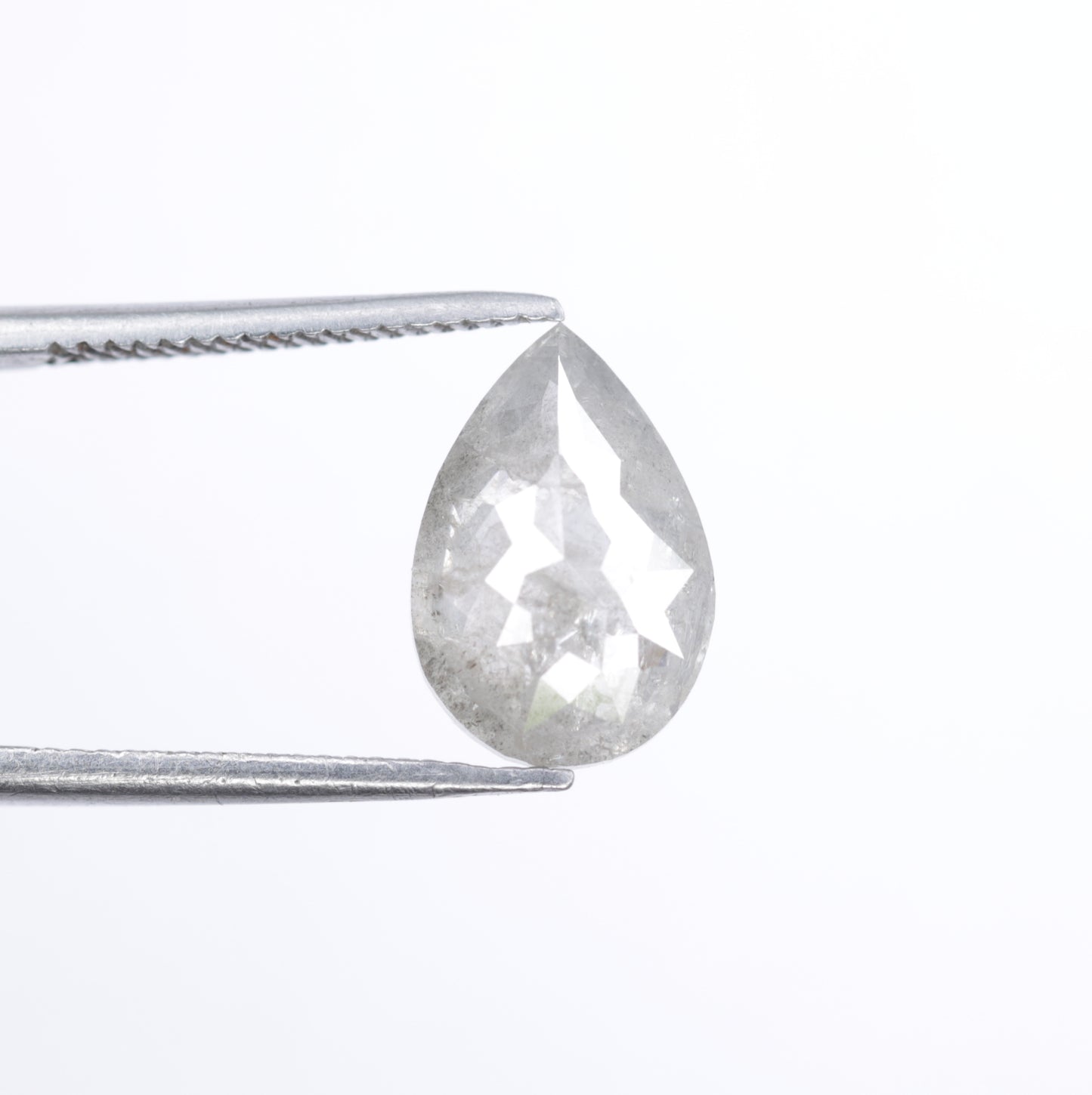 2.70 CT Unique Pear Shape Salt And Pepper Diamond For Wedding Anniversary Ring - JayKrishna Diamond
