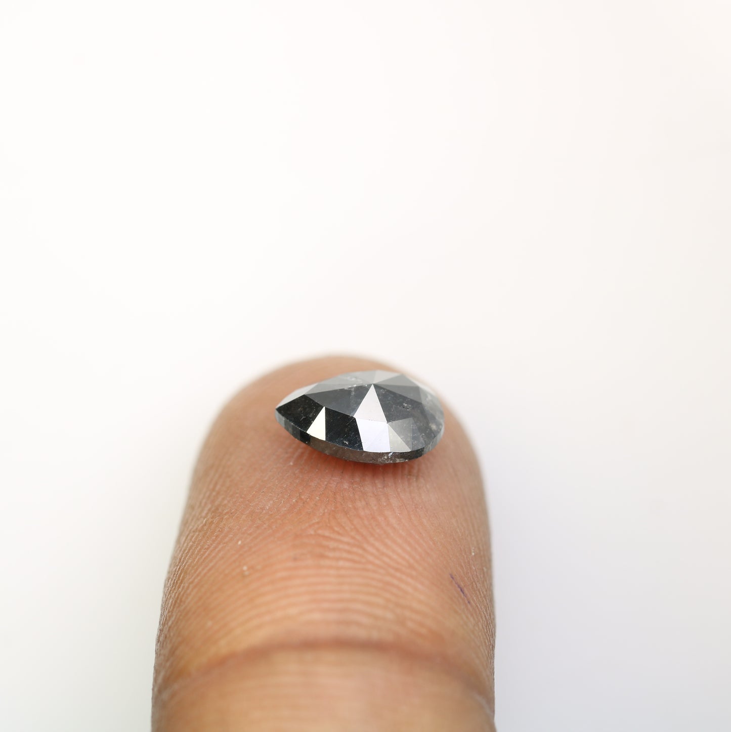1.96 CT Pear Cut Diamond Salt And Pepper Diamond For Engagement Ring - JayKrishna Diamond