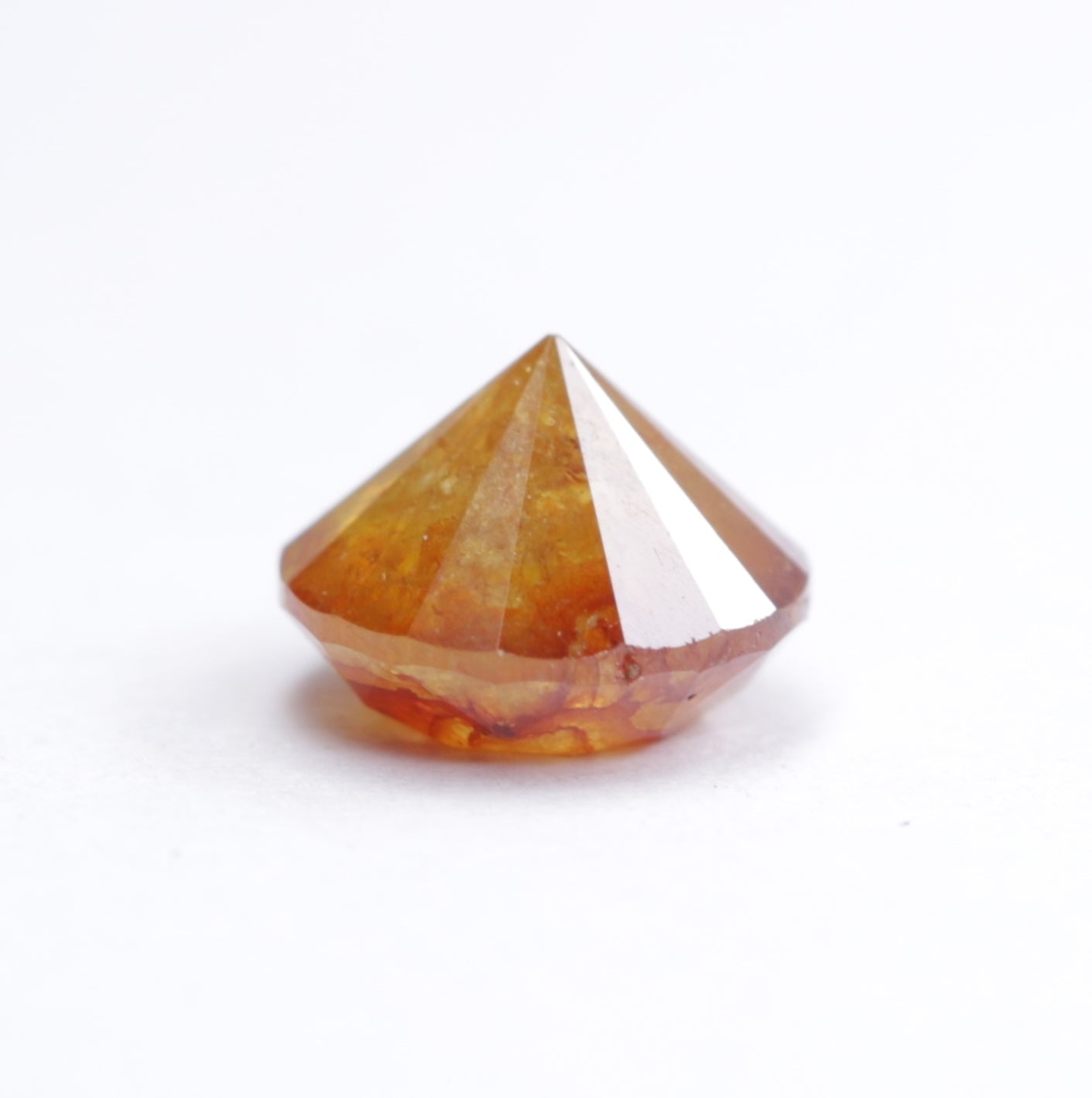 1.28 CT Natural Peach Round Brilliant Cut Diamond For Promise Ring - JayKrishna Diamond