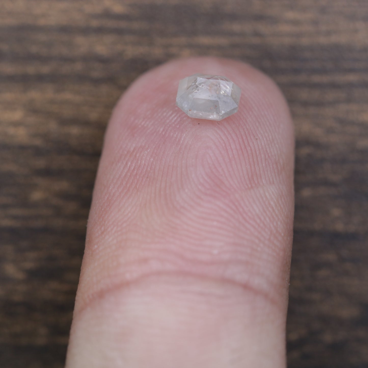 0.66 CT Unique Asscher Shape Natural Grey Diamond for Promise Ring - Distinctive Gemstone for Custom Jewelry Designs - JayKrishna Diamond
