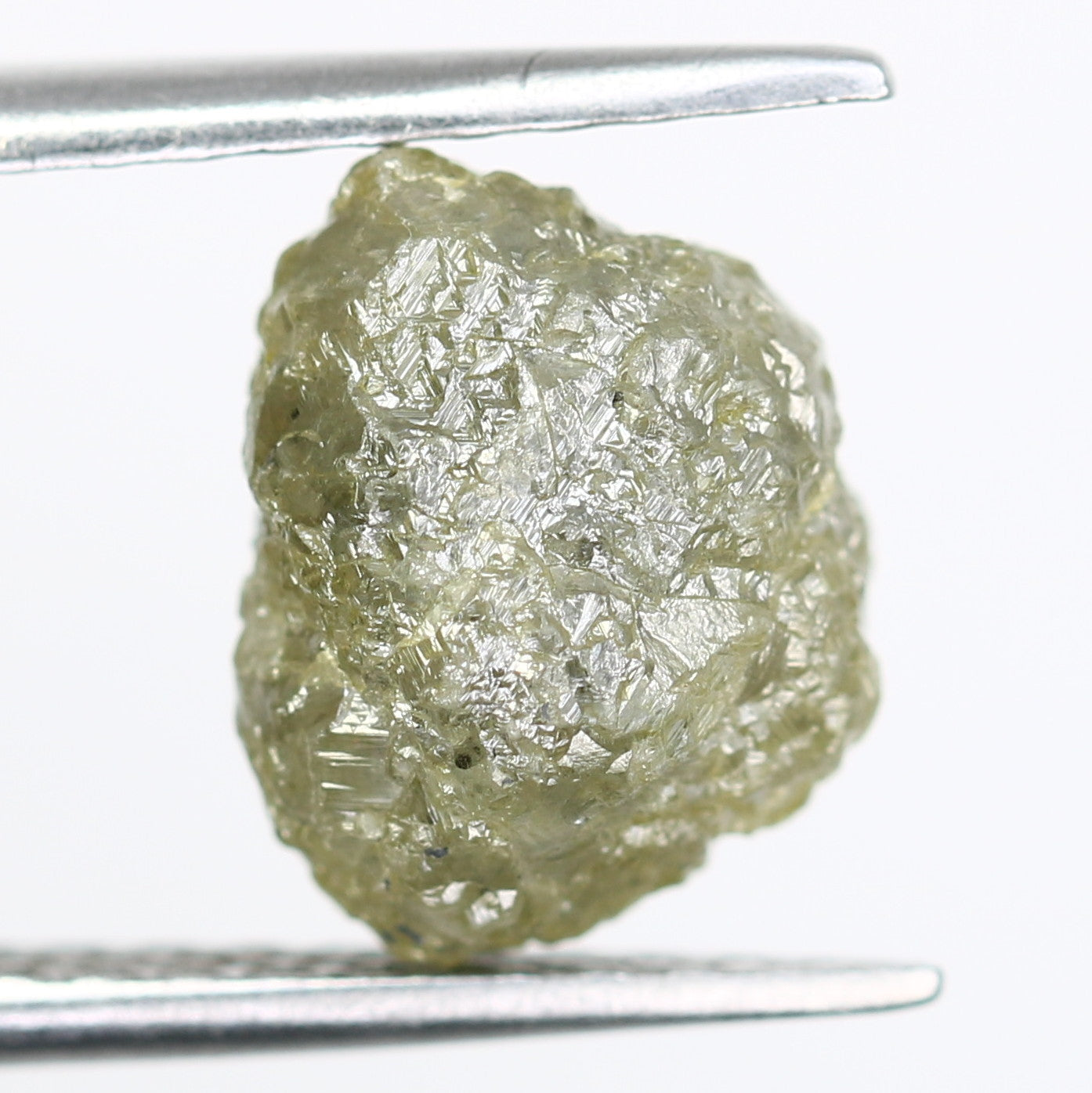 4.70 CT Light Green Rough Uncut Diamond For Engagement Ring - JayKrishna Diamond