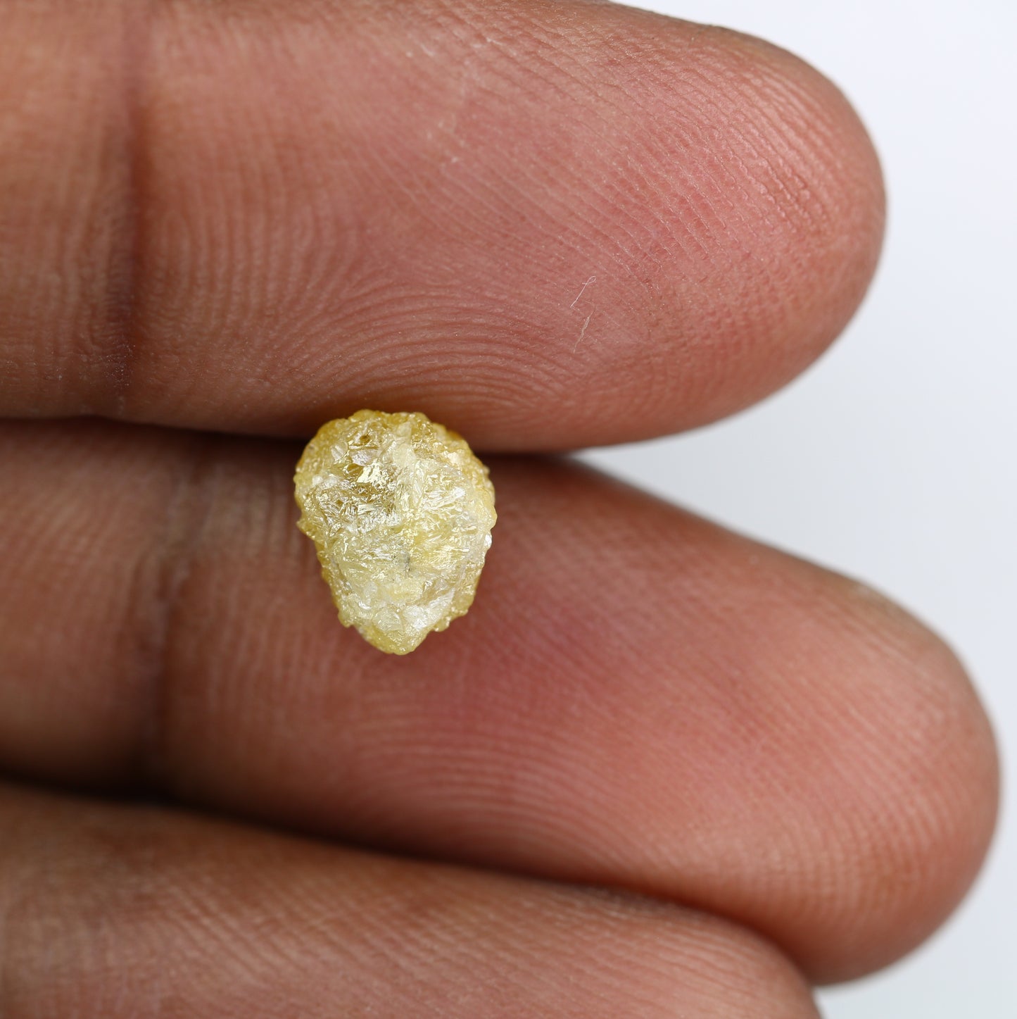 2.47 CT Yellow Rough Irregular Cut Raw Diamond For Engagement Ring - JayKrishna Diamond