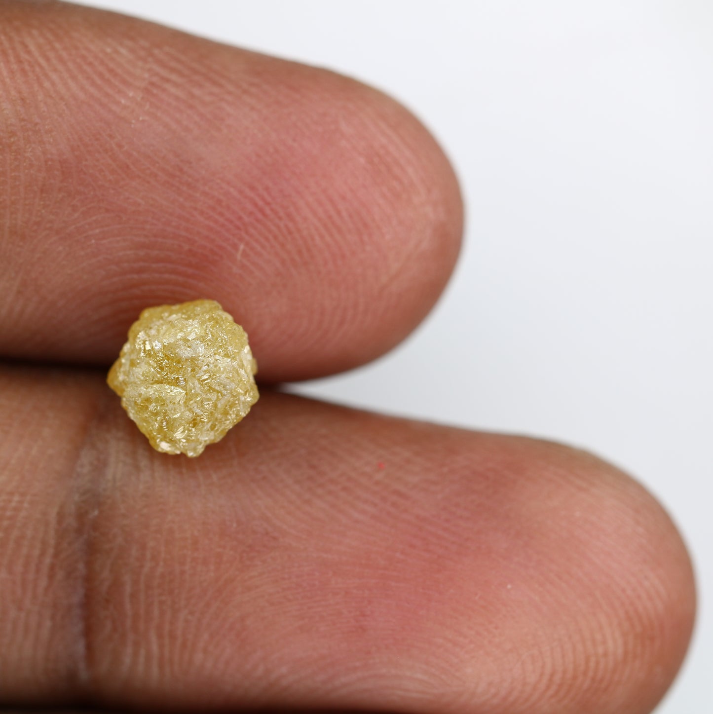 2.50 CT Light Yellow Rough Irregular Cut Raw Diamond For Engagement Ring - JayKrishna Diamond