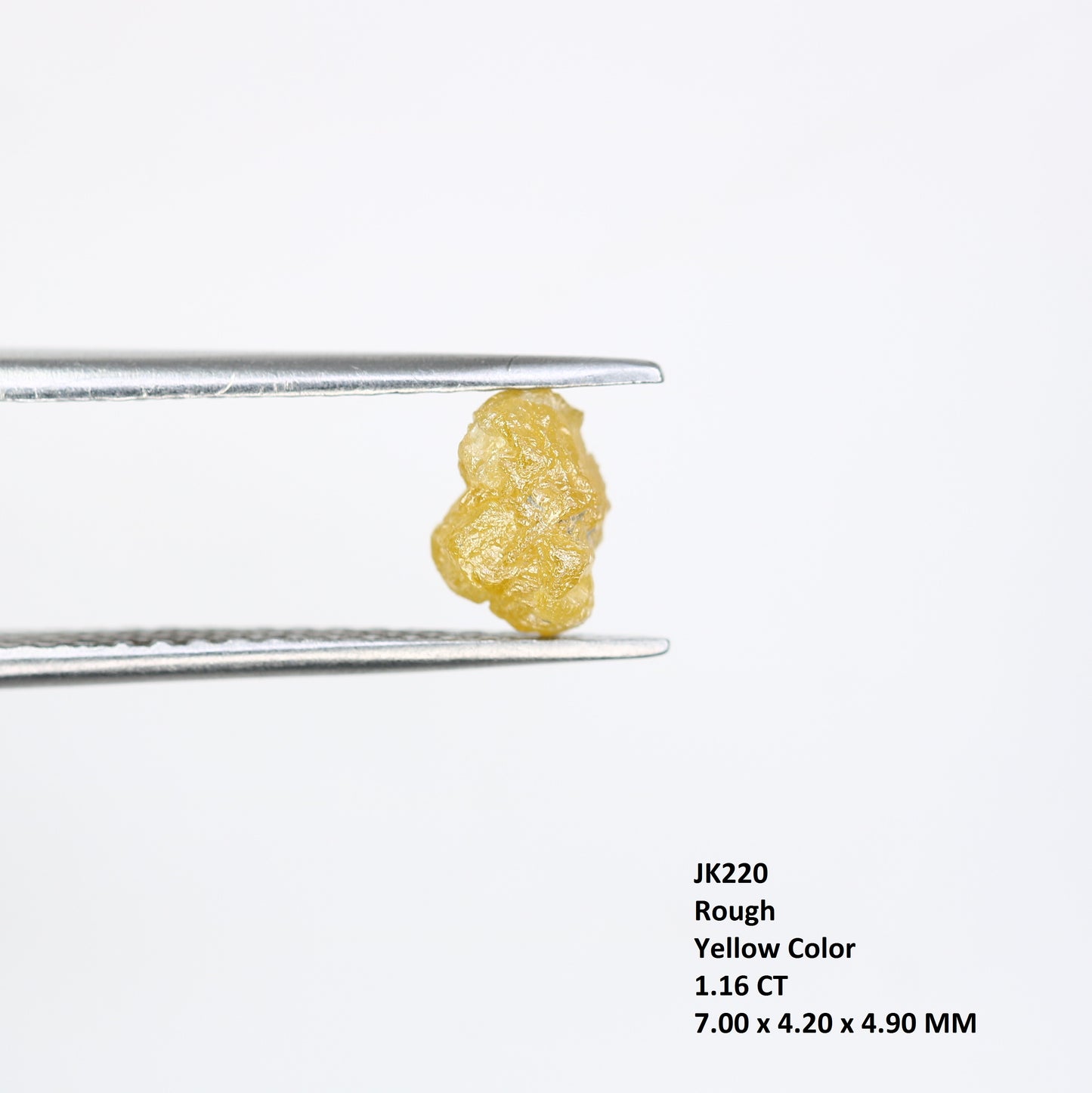 1.16 CT Raw Uncut Rough Yellow Diamond For Engagement Ring - JayKrishna Diamond