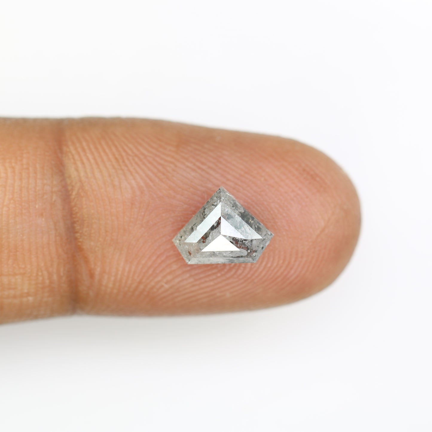 1.64 CT Diamond Cut Salt And Pepper Diamond For Engagement Ring - JayKrishna Diamond