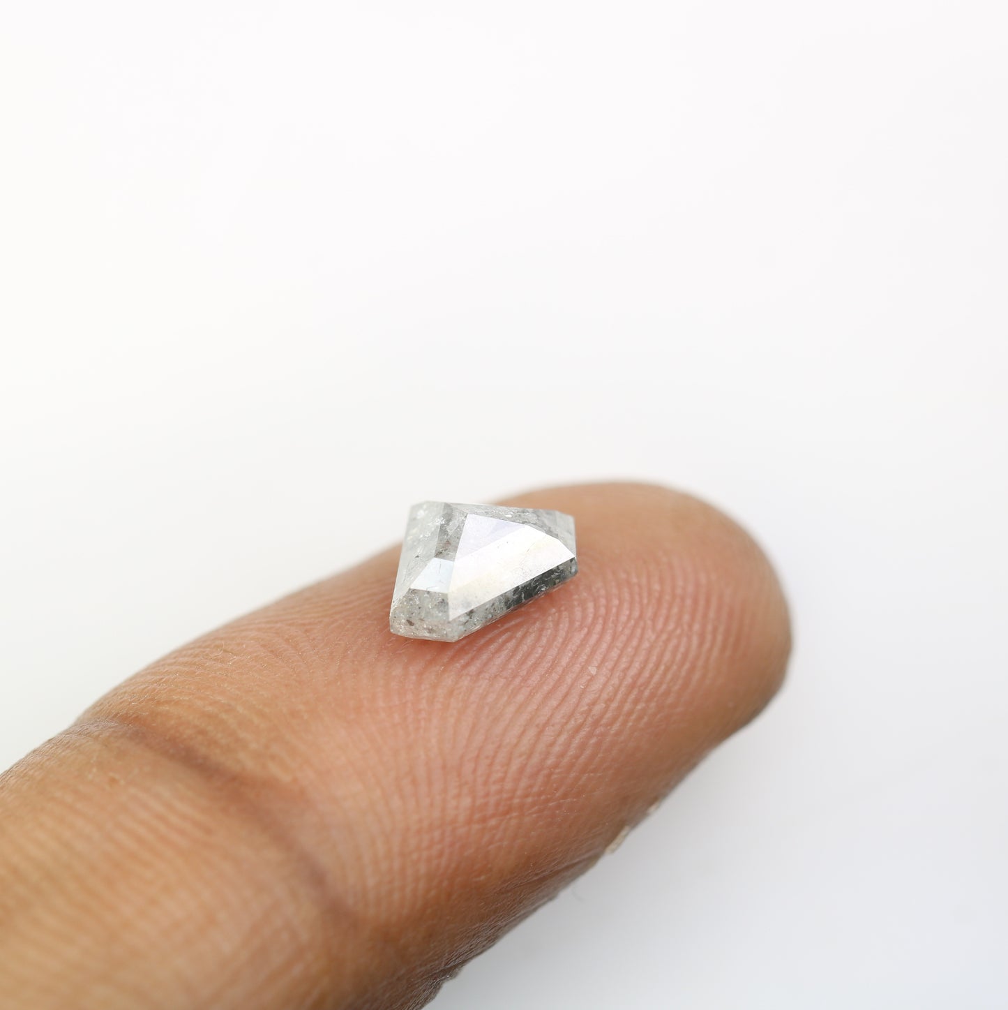1.64 CT Diamond Cut Salt And Pepper Diamond For Engagement Ring - JayKrishna Diamond
