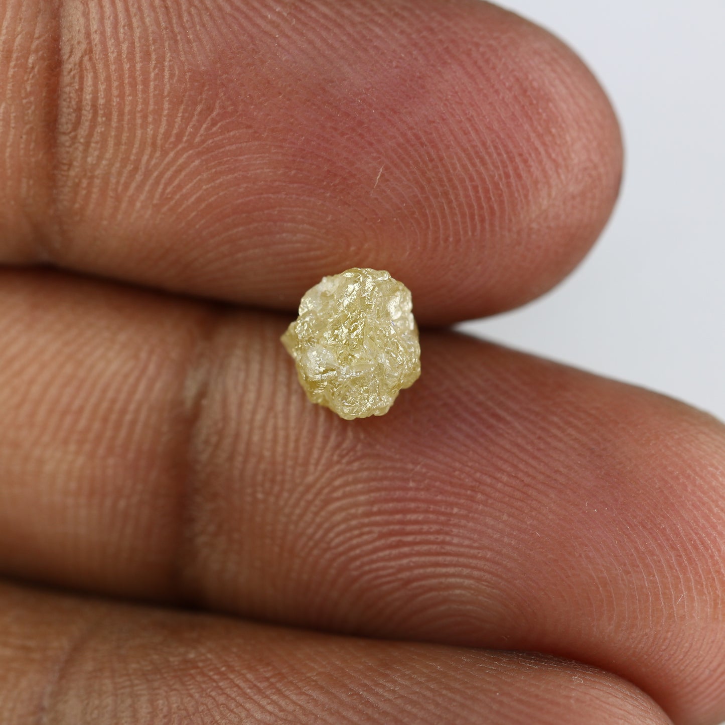 1.86 CT Raw Irregular Cut Light Yellow Rough Diamond For Engagement Ring - JayKrishna Diamond
