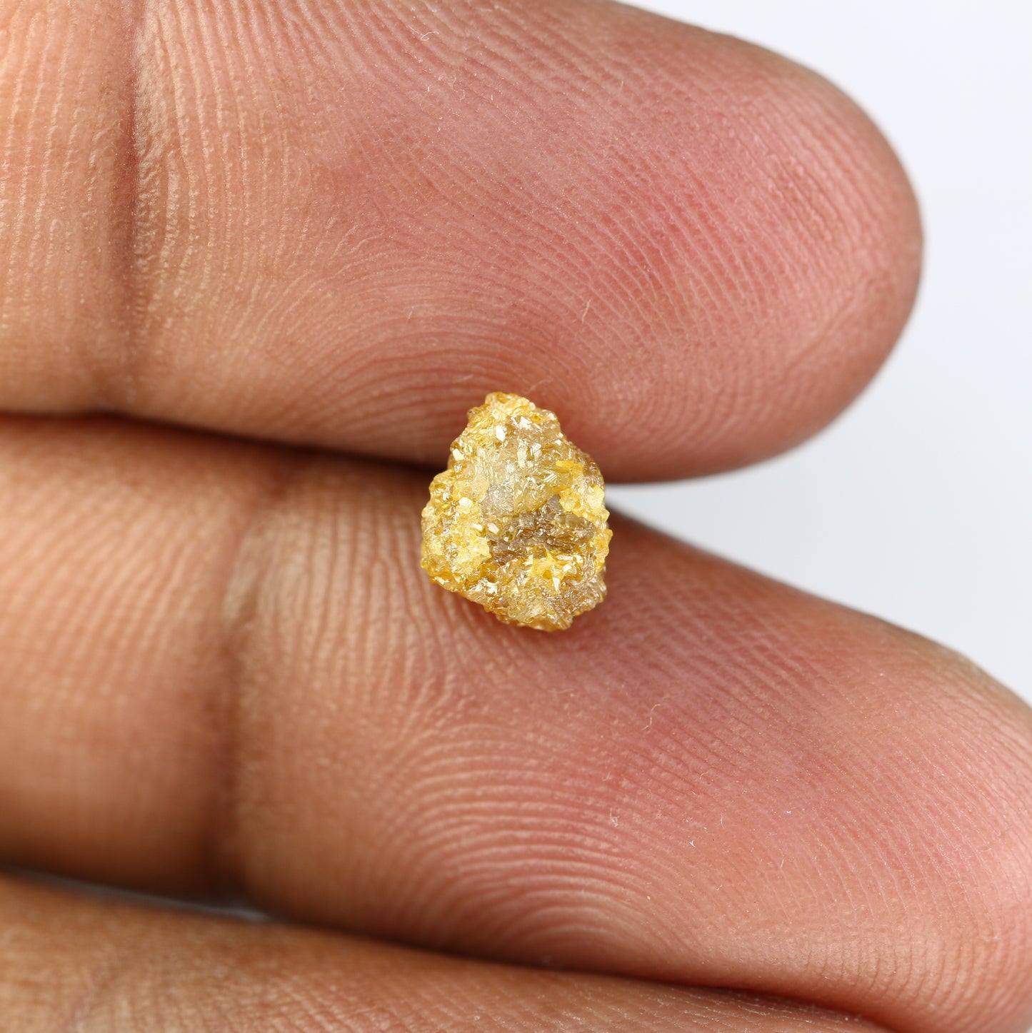 1.75 CT Rough Yellow Irregular Cut Raw Diamond For Engagement Ring - JayKrishna Diamond