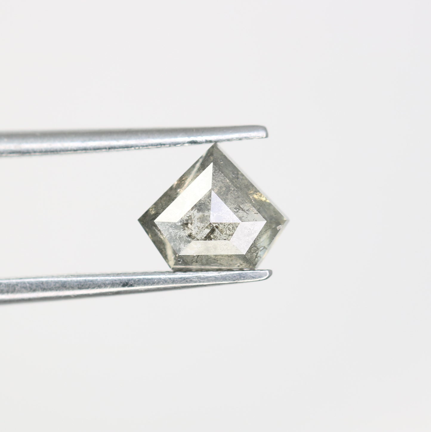 1.16 CT Diamond Shape Salt And Pepper Diamond For Engagement Ring - JayKrishna Diamond