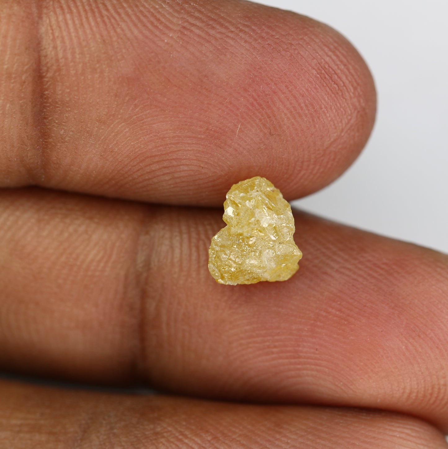 2.05 CT Raw Rough Yellow Irregular Cut Diamond For Engagement Ring - JayKrishna Diamond